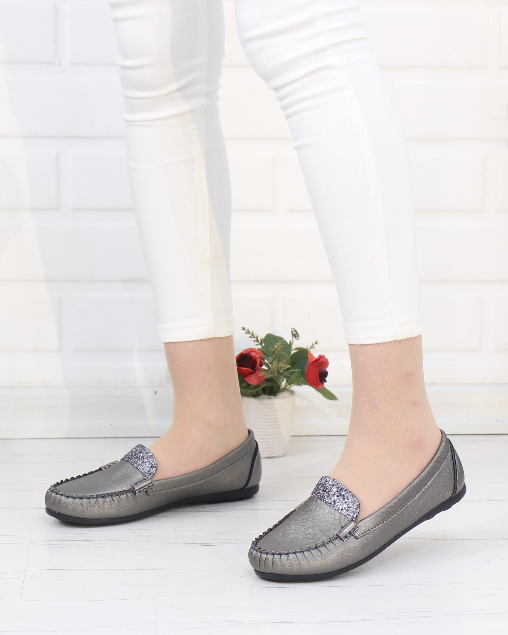 Neyna 003 Platin Taşlı Günlük Kadın Babet