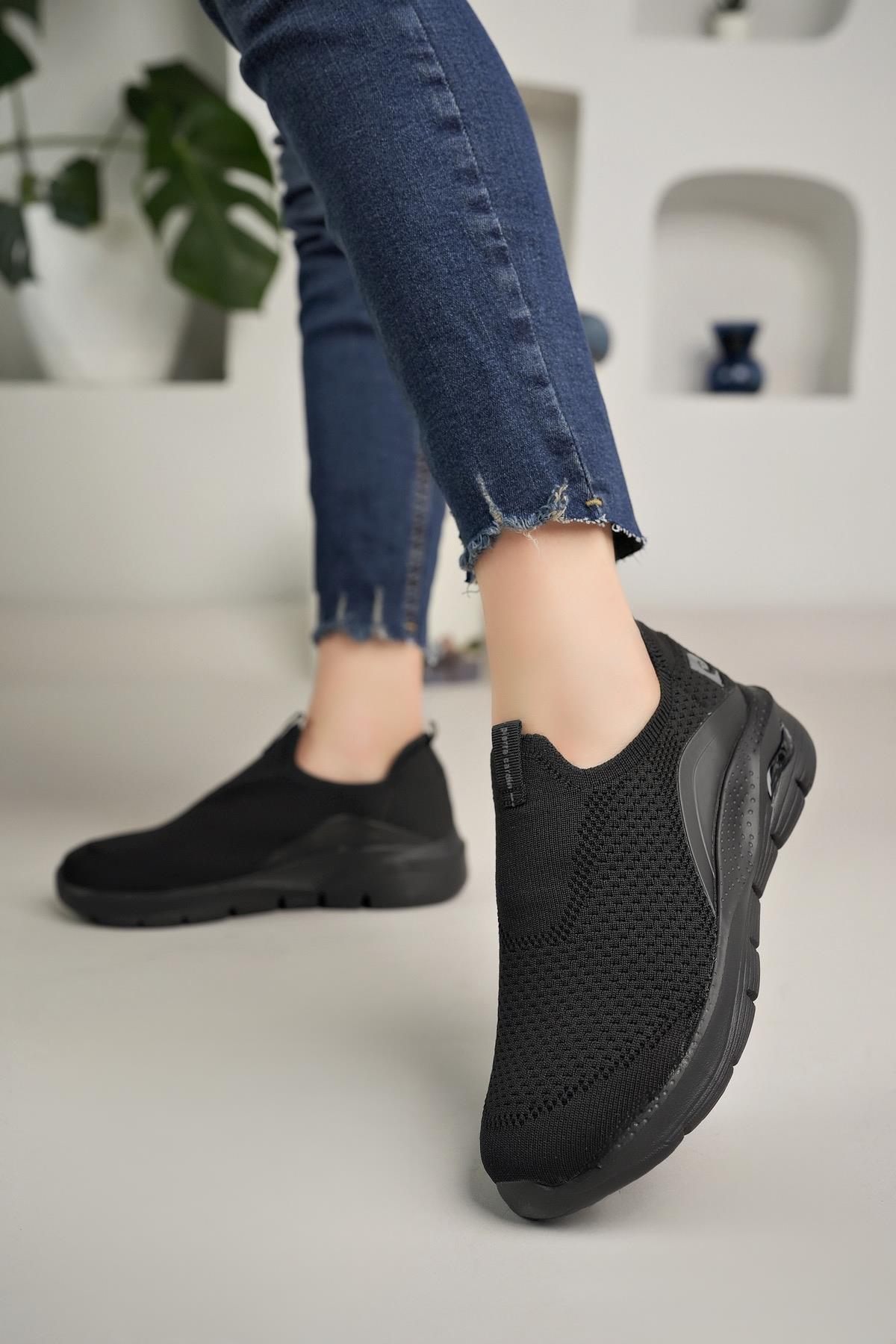 Pierre Cardin 10062 Siyah Memory Foam Unisex Sneakers