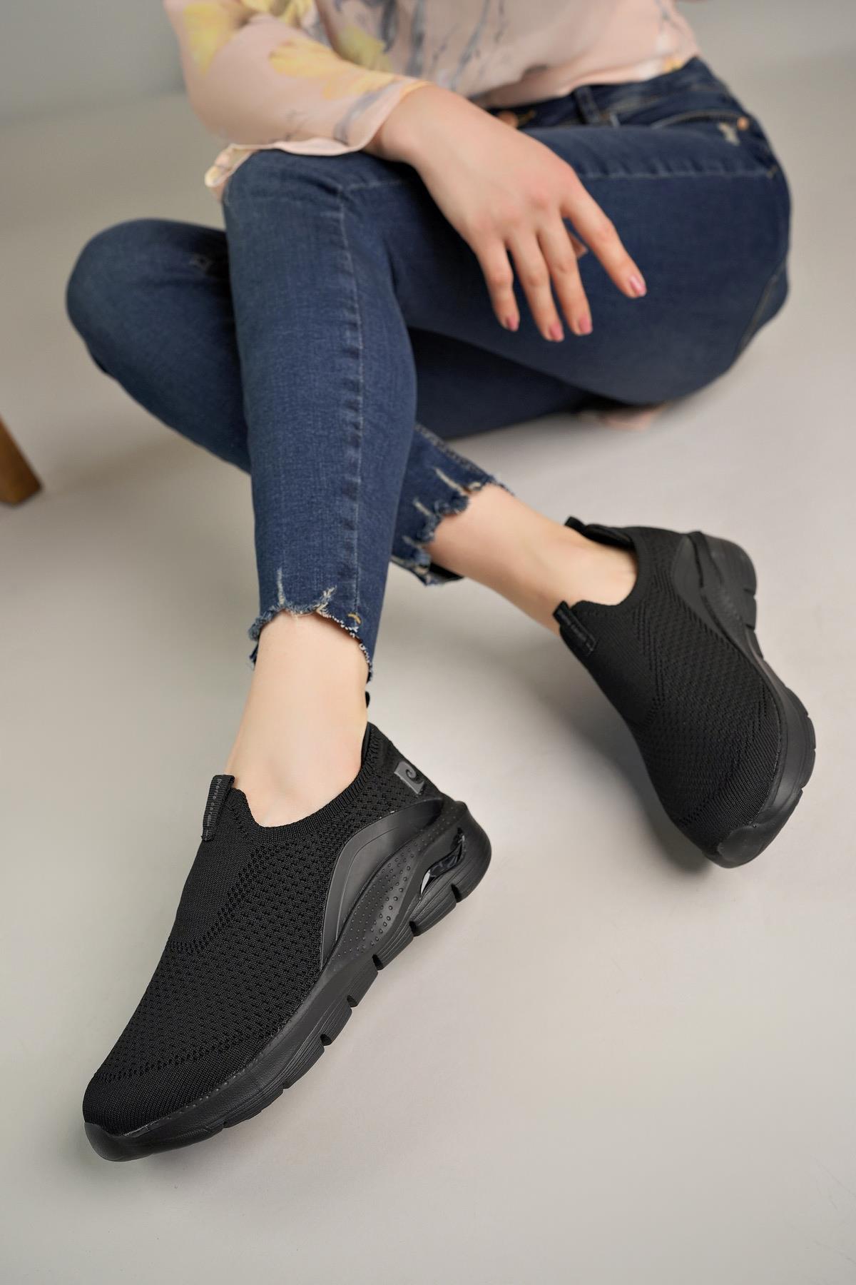 Pierre Cardin 10062 Siyah Memory Foam Unisex Sneakers