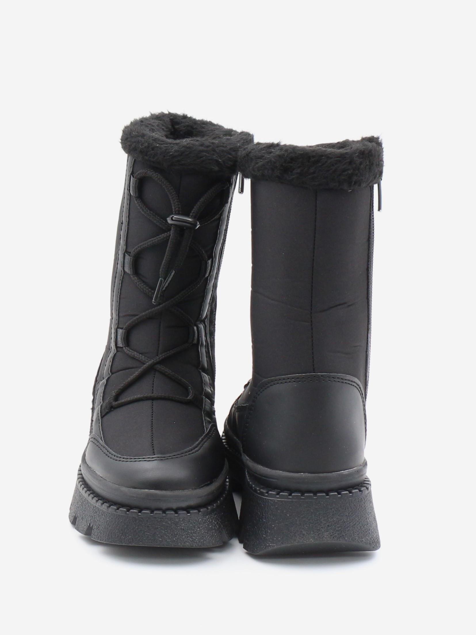 Pinokyo Arizona Siyah 31-35 Kürklü Dalgıç Kumaş Çocuk Bot