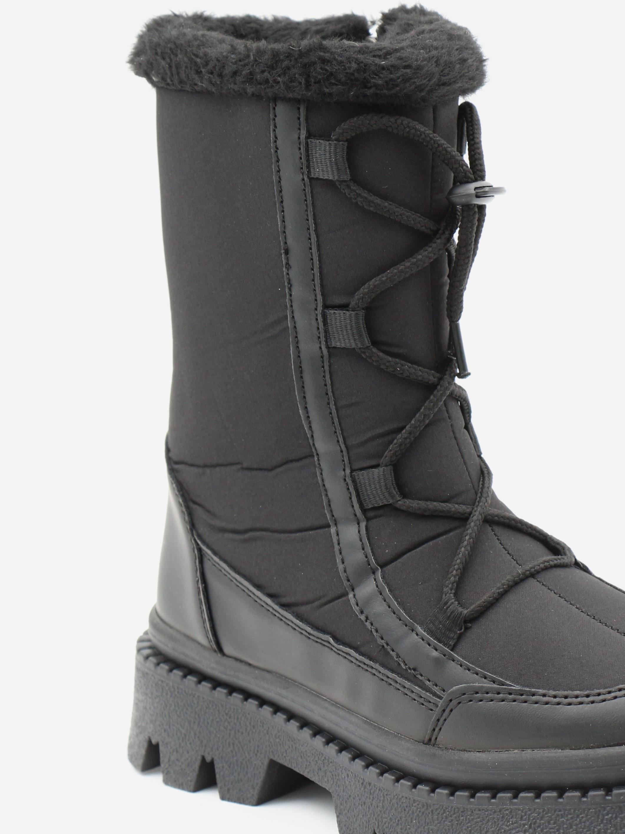 Pinokyo Arizona Siyah 31-35 Kürklü Dalgıç Kumaş Çocuk Bot