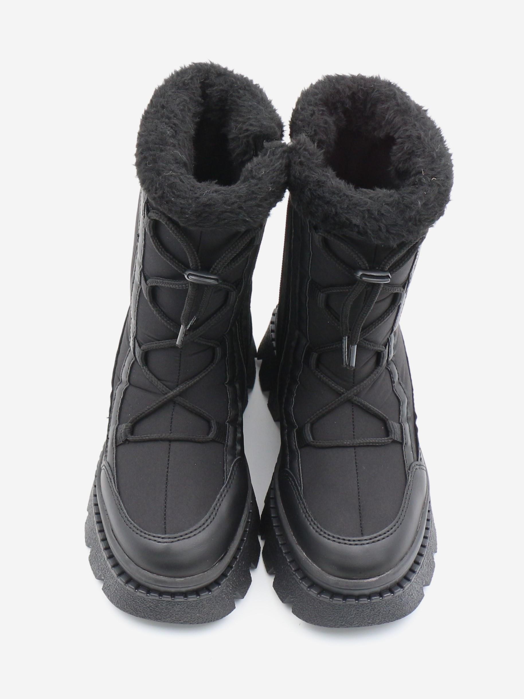 Pinokyo Arizona Siyah 31-35 Kürklü Dalgıç Kumaş Çocuk Bot