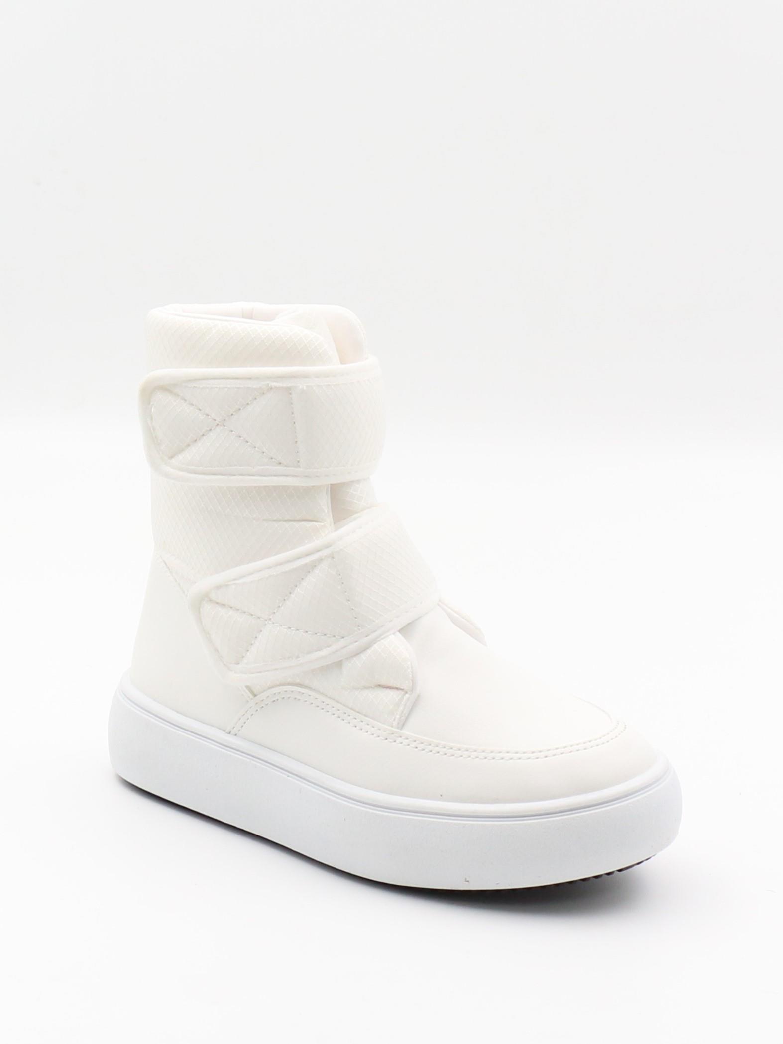 Pinokyo Kongo Beyaz 31-35 Cırtlı Sıcak Astar Çocuk Bot