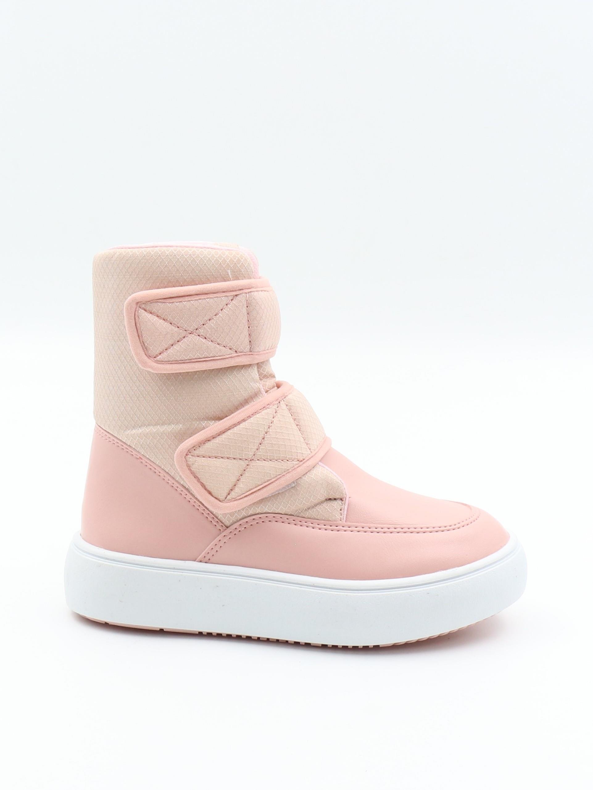 Pinokyo Kongo Pembe 31-35 Cırtlı Sıcak Astar Çocuk Bot