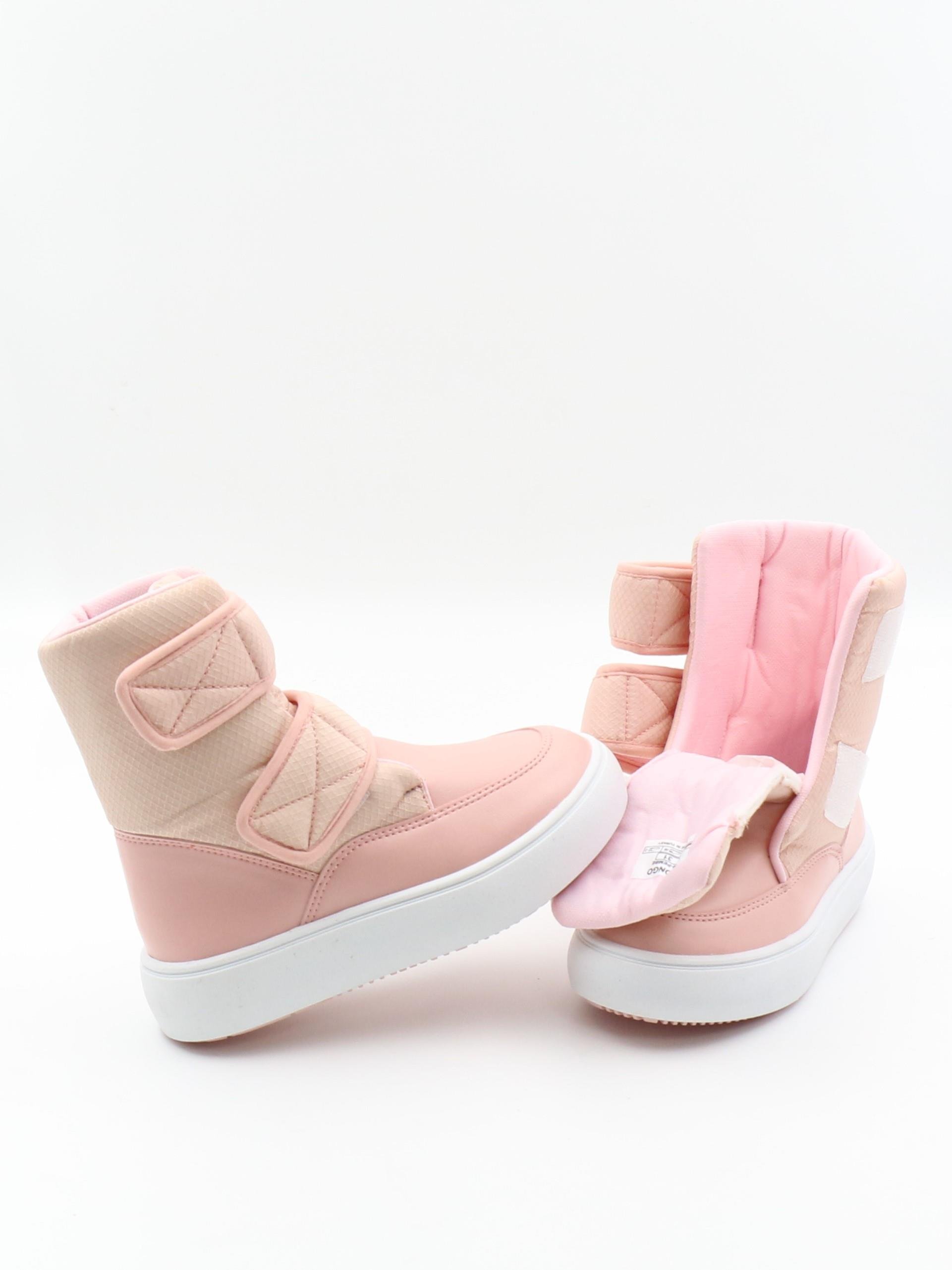 Pinokyo Kongo Pembe 31-35 Cırtlı Sıcak Astar Çocuk Bot