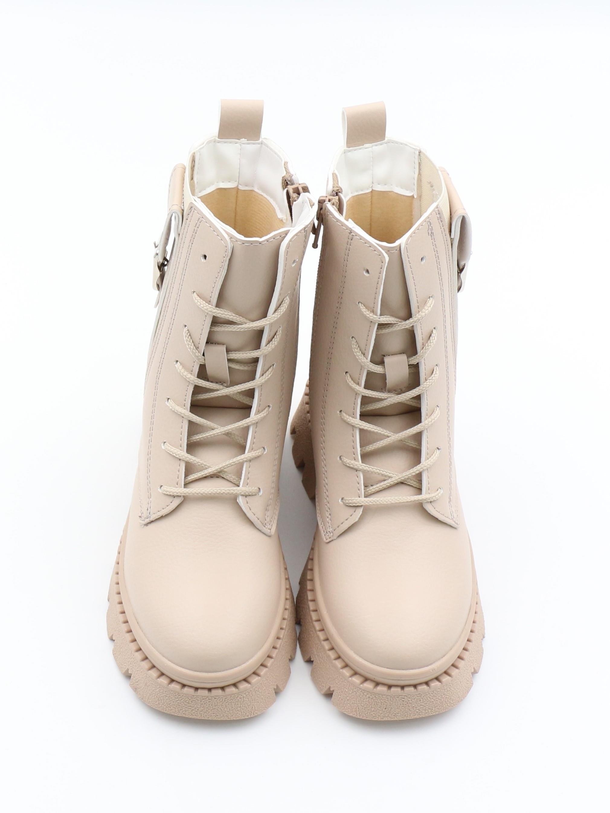 Pinokyo Londra Bej 31-35 Sıcak Astar Kışlık Çocuk Bot