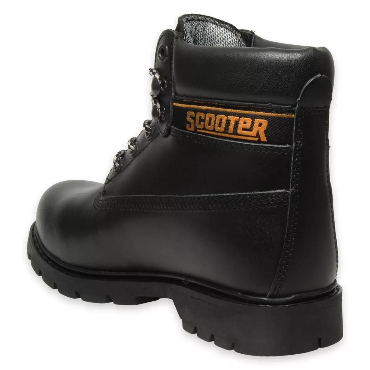 Scooter G5130DS Siyah Cilt Su Geçirmez Unisex Kışlık Bot