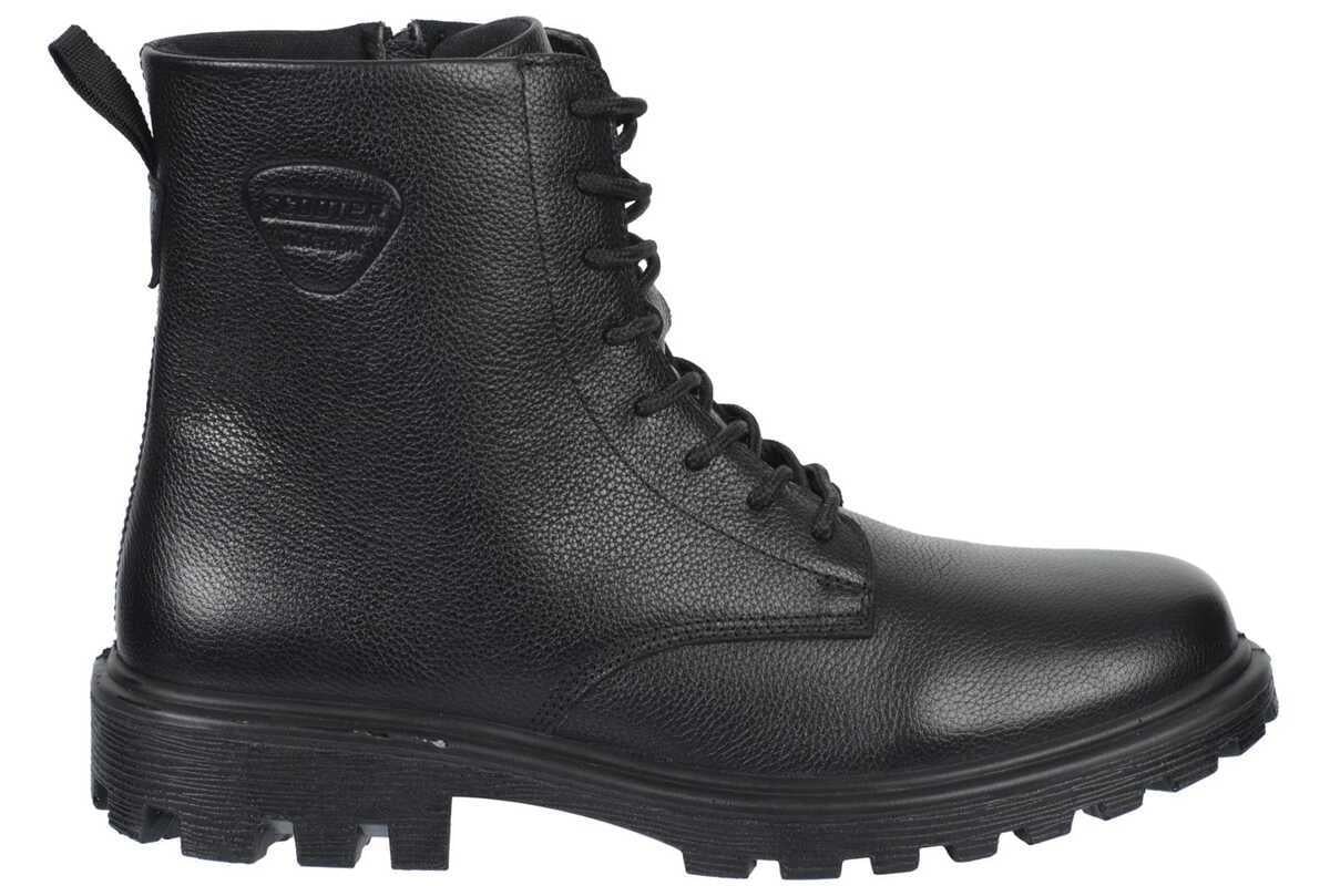 Scooter M 7106 DS Siyah Cilt Su Geçirmez Outdoor Erkek Bot