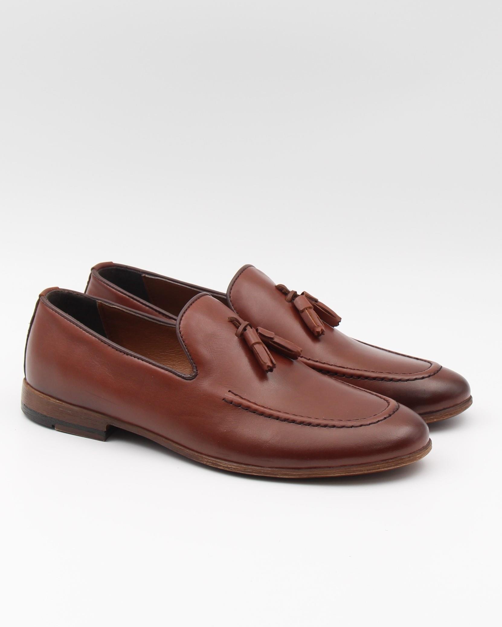 Tkn 1009 Taba Hakiki Deri Günlük Erkek Ayakkabı