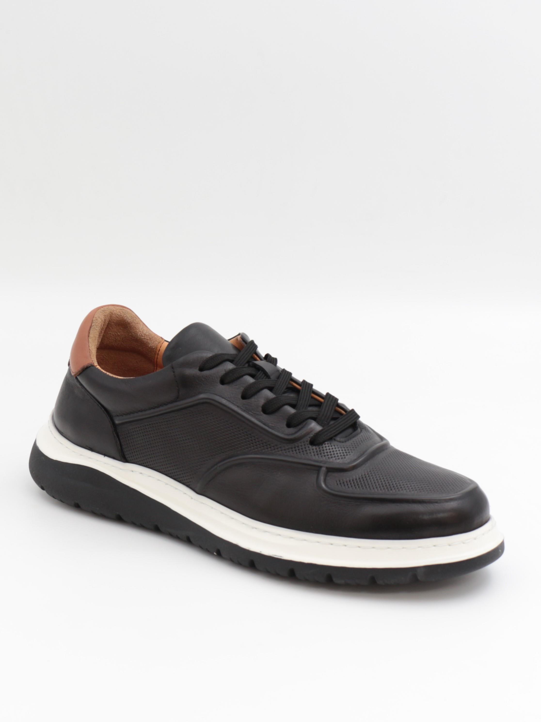 Togga 2228 Siyah Hakiki Deri Günlük Erkek Sneakers