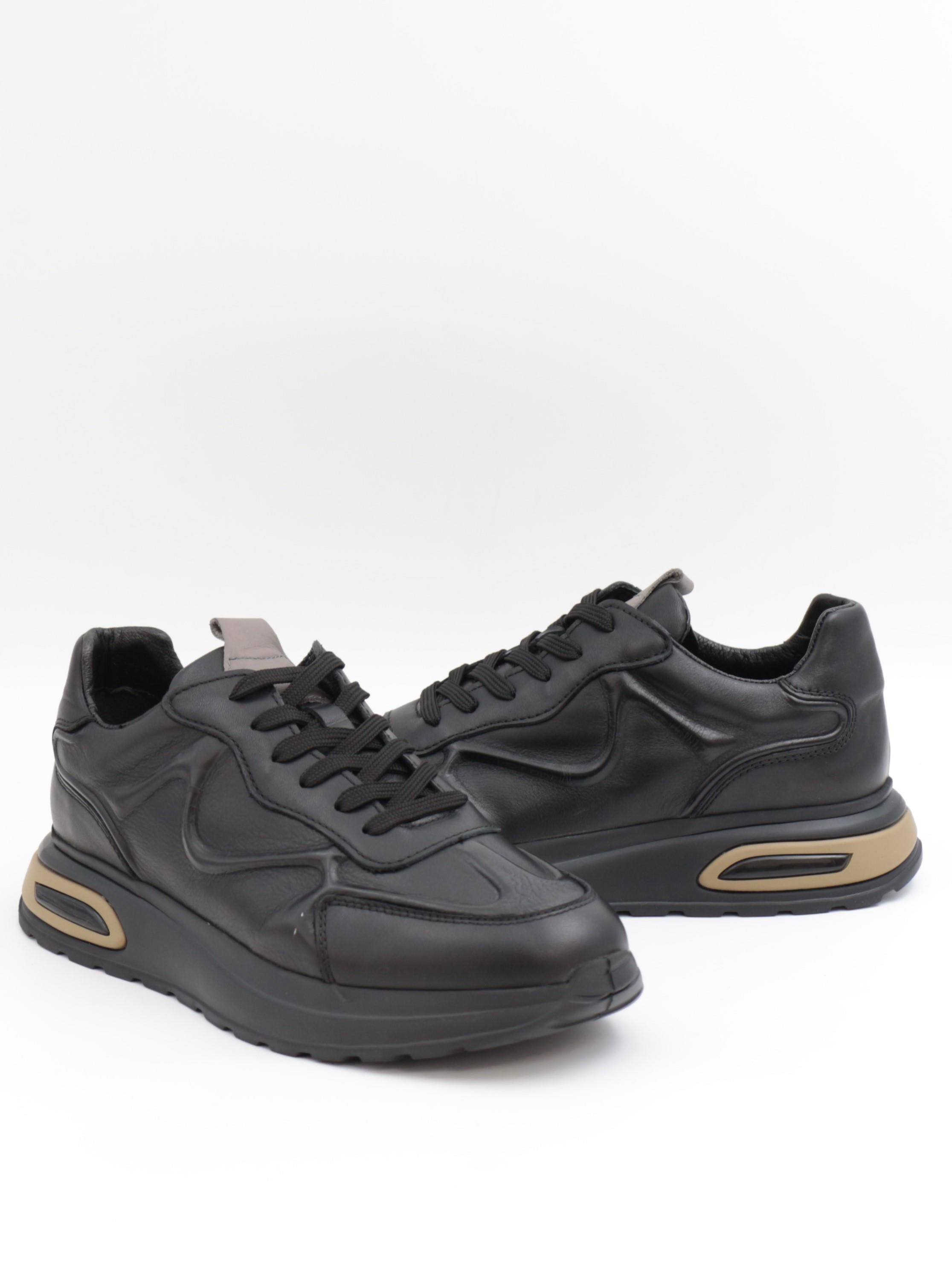 Togga 2356 Siyah Hakiki Deri Günlük Erkek Sneakers