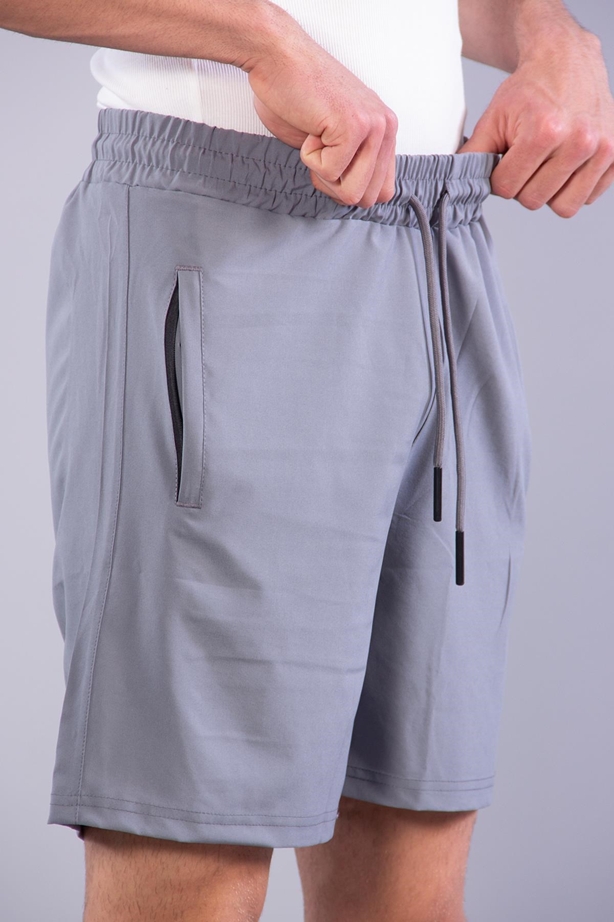 Şortmckanzie09 2 Cep Flotalı Laçin Baskı Şortkadınerkek