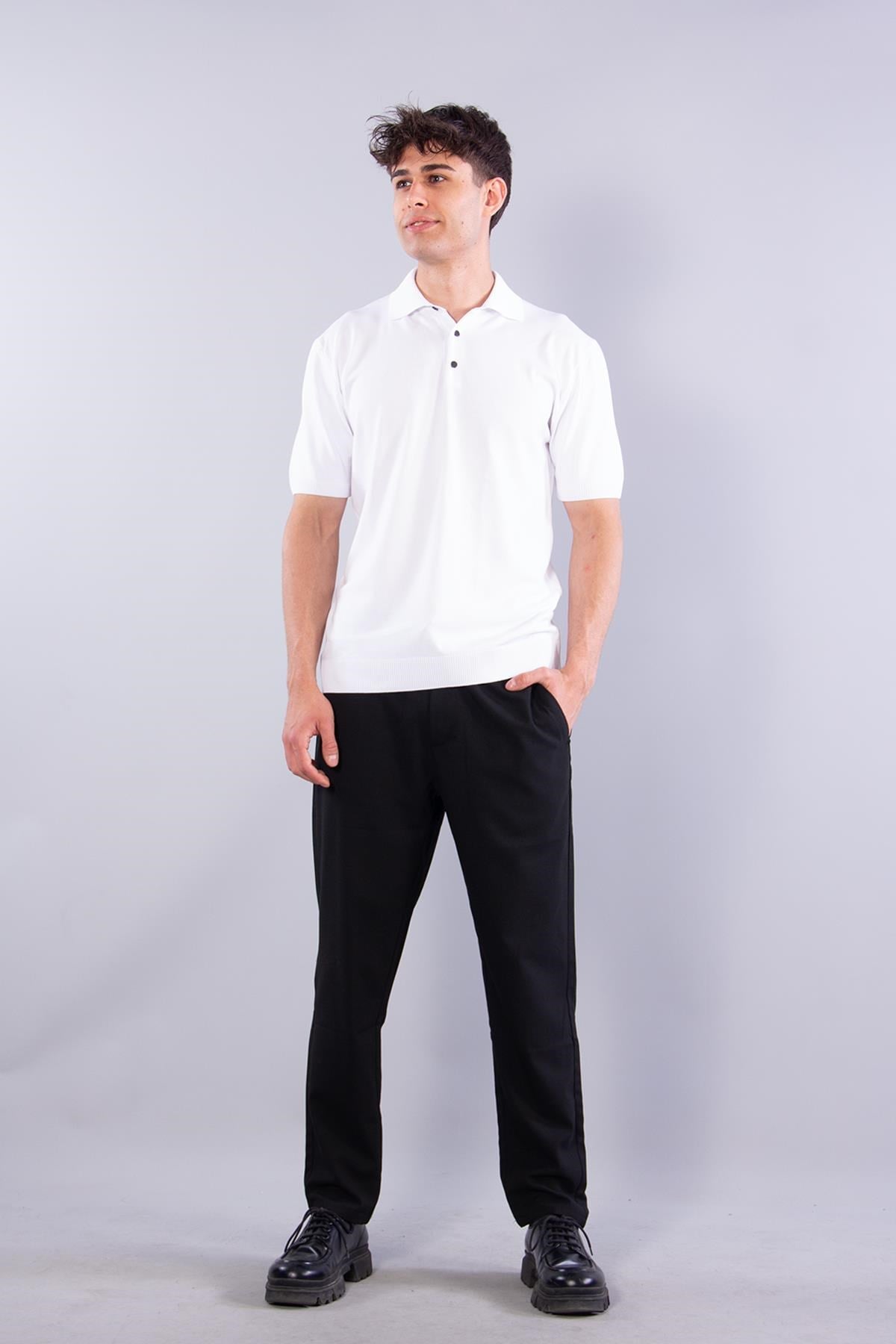 T-shirtmckanzie10046 Polo Yaka Düğmeli Kısa Kol T-shirtkadınerkek