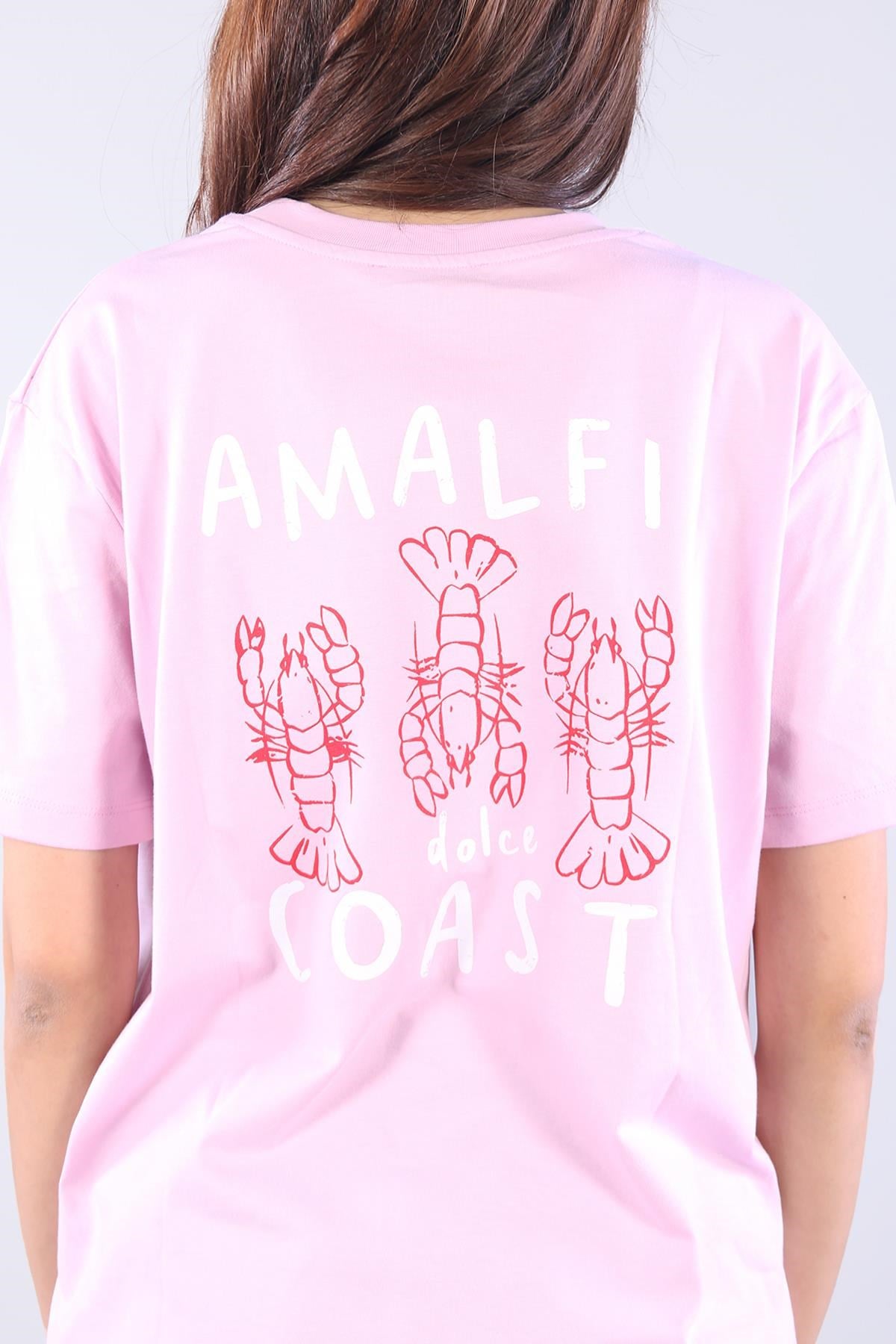 T-shirtmckanzie10576 La Dolce Vita Istakoz Baskılı O Yaka T-shirtkadınerkek