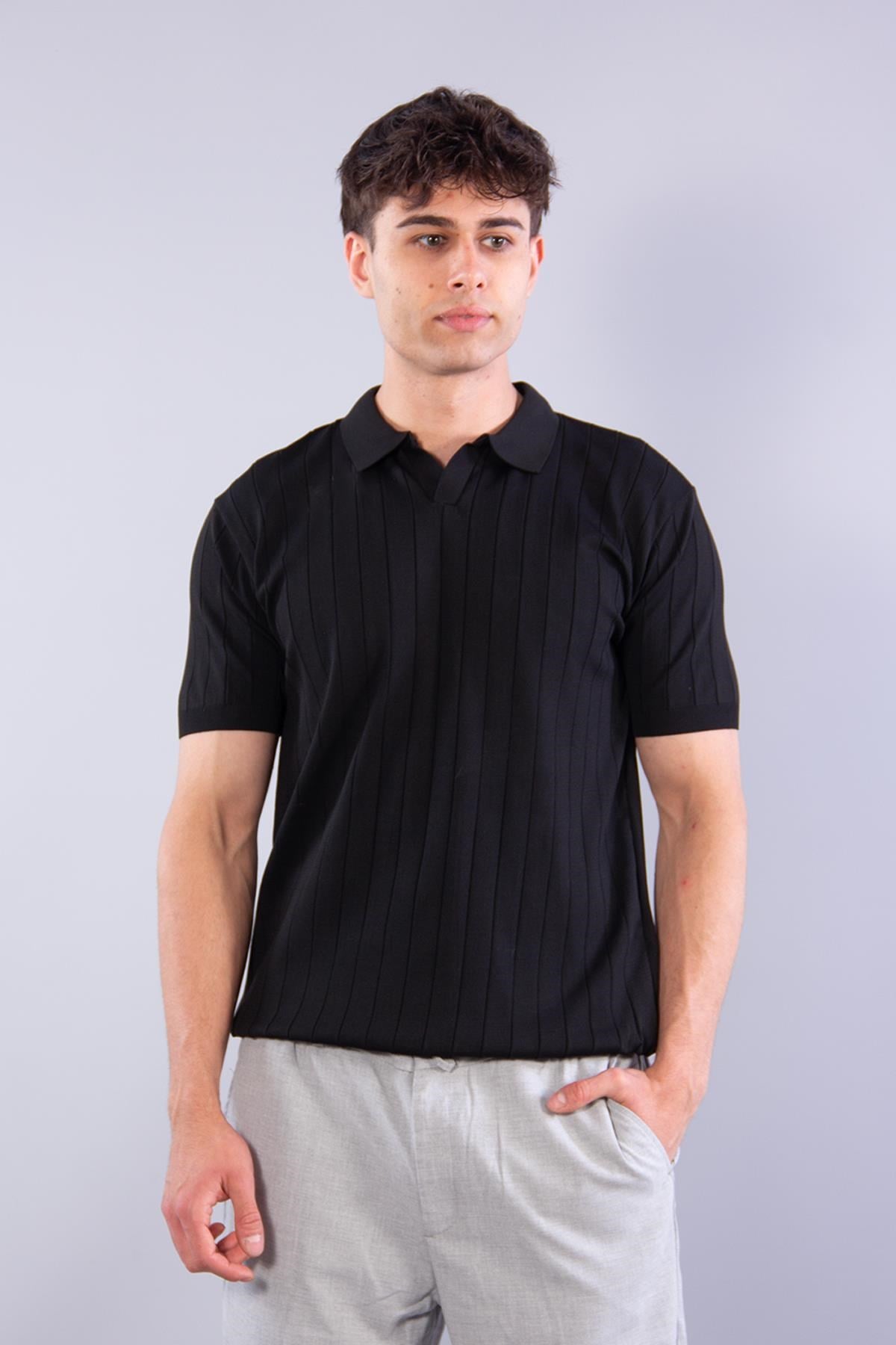 T-shirtmckanzie107 Hemşire Yaka Fitilli Triko T-shirtkadınerkek