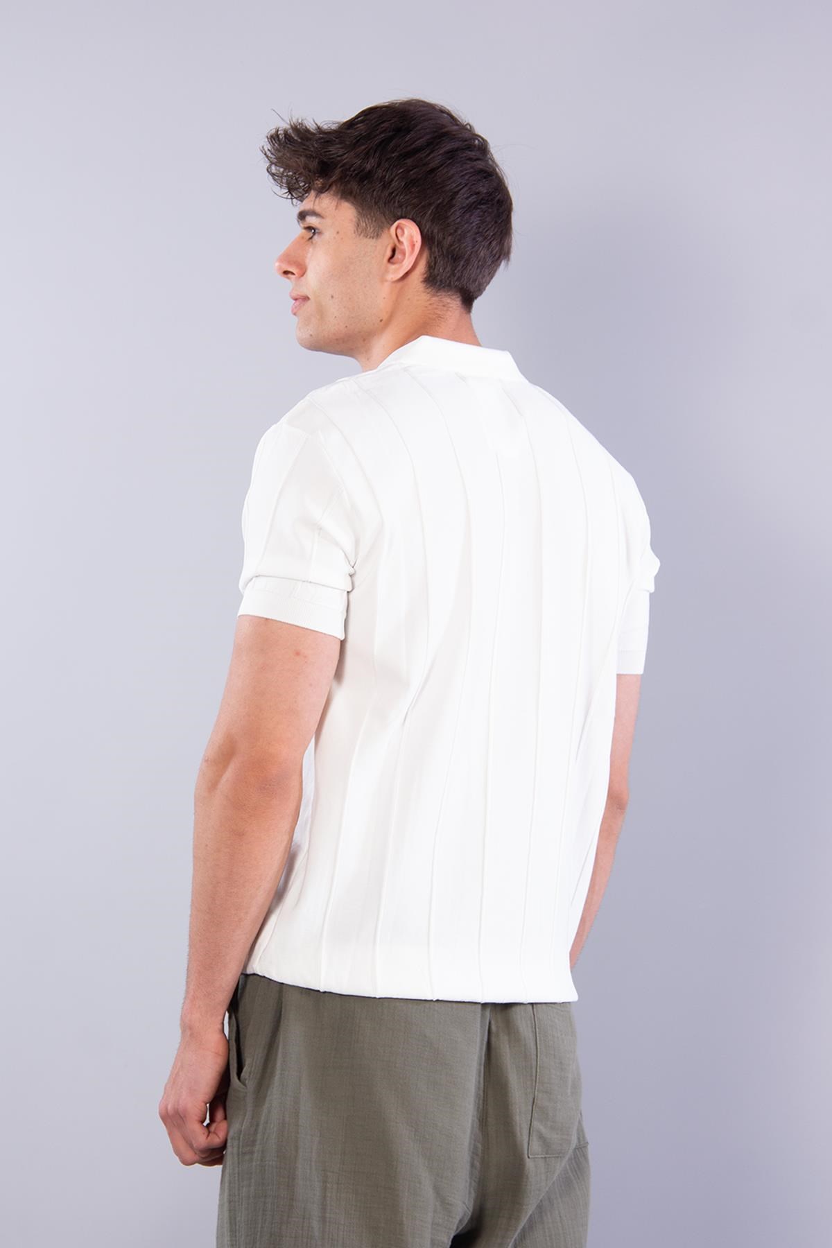 T-shirtmckanzie110 Polo Yaka Fermuarlı Kendinden Fitilli T-shirtkadınerkek