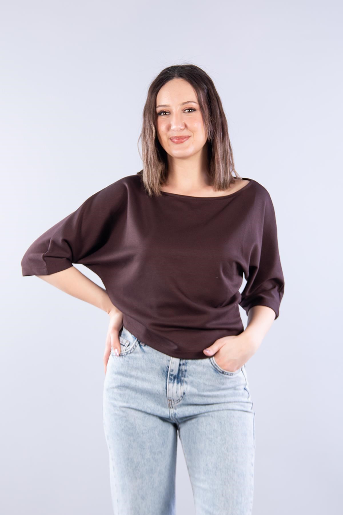 T-shirtmckanzie11044 Kayık Yaka Bluzkadınerkek