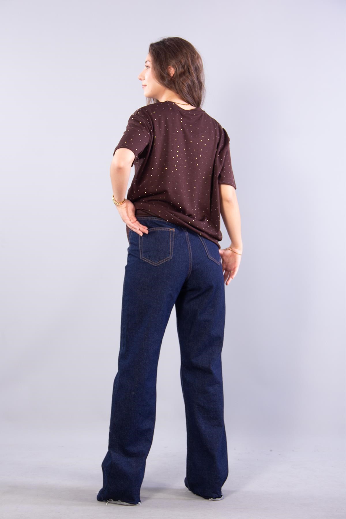 T-shirtmckanzie11351 Taşlı Salaş O Yaka T-shirtkadınerkek