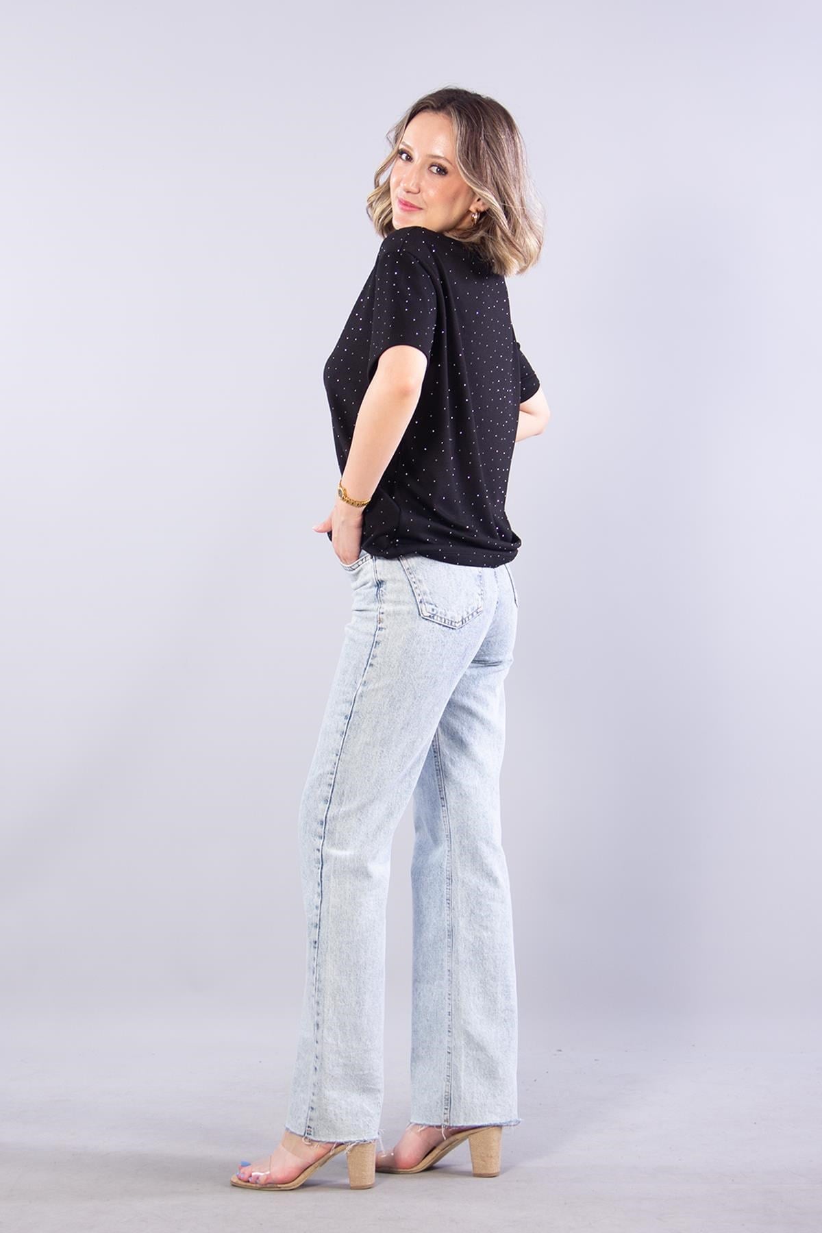T-shirtmckanzie11351 Taşlı Salaş O Yaka T-shirtkadınerkek