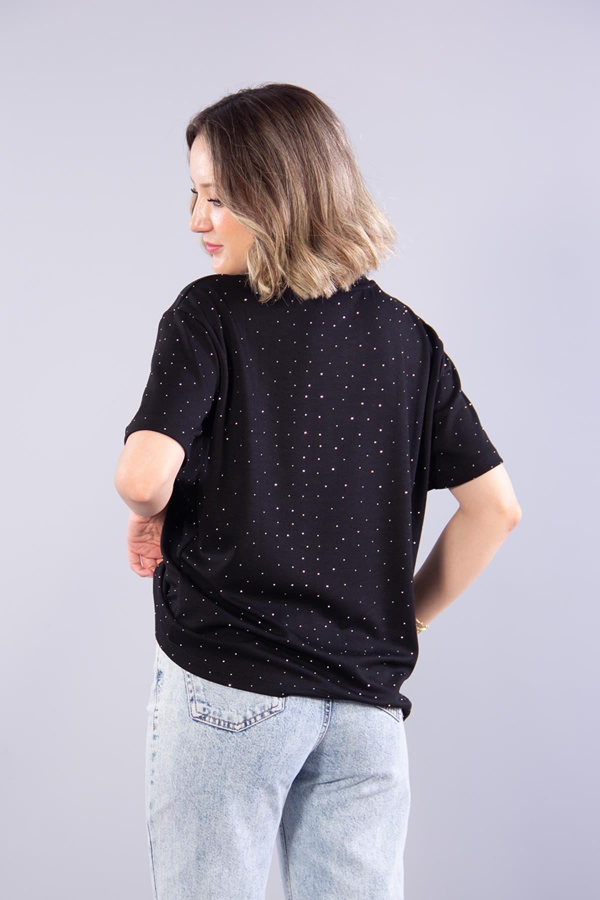 T-shirtmckanzie11351 Taşlı Salaş O Yaka T-shirtkadınerkek