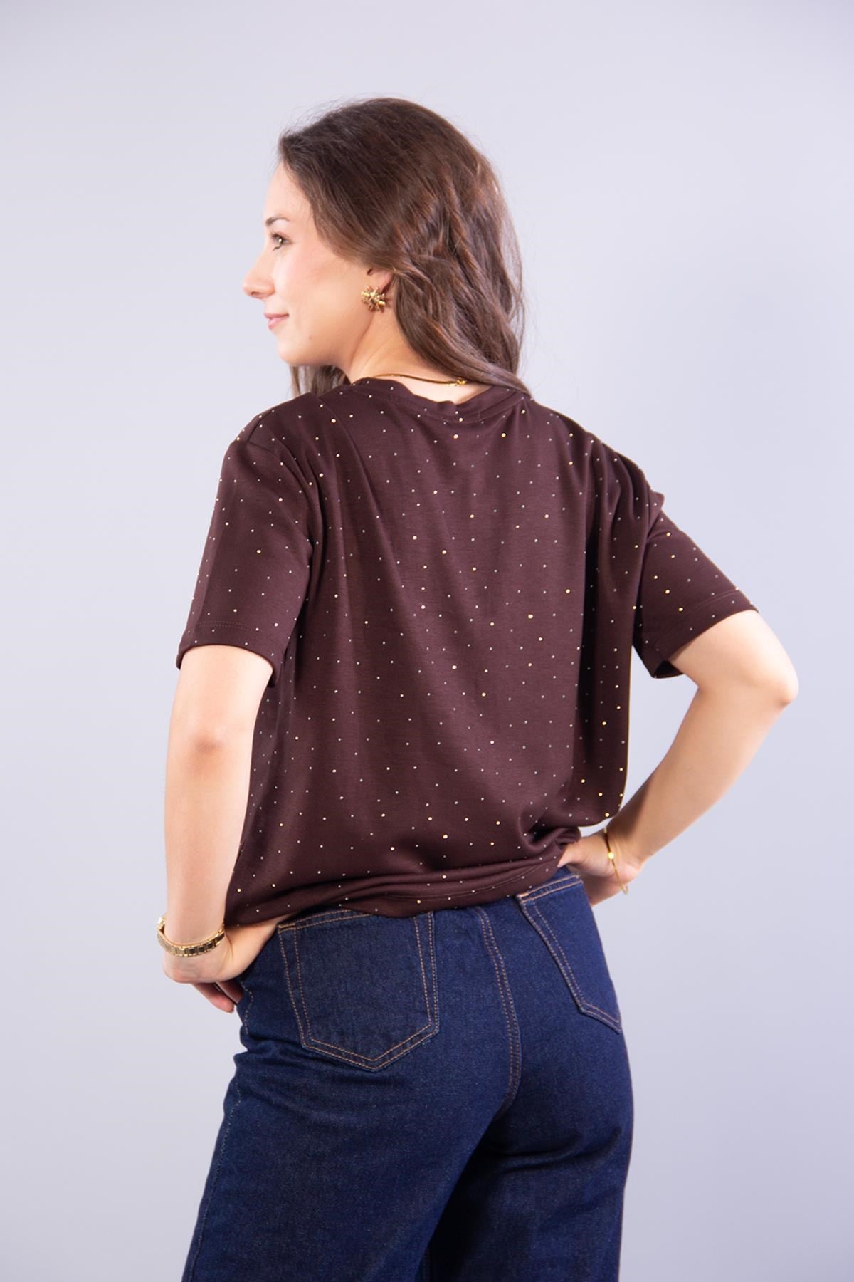 T-shirtmckanzie11351 Taşlı Salaş O Yaka T-shirtkadınerkek