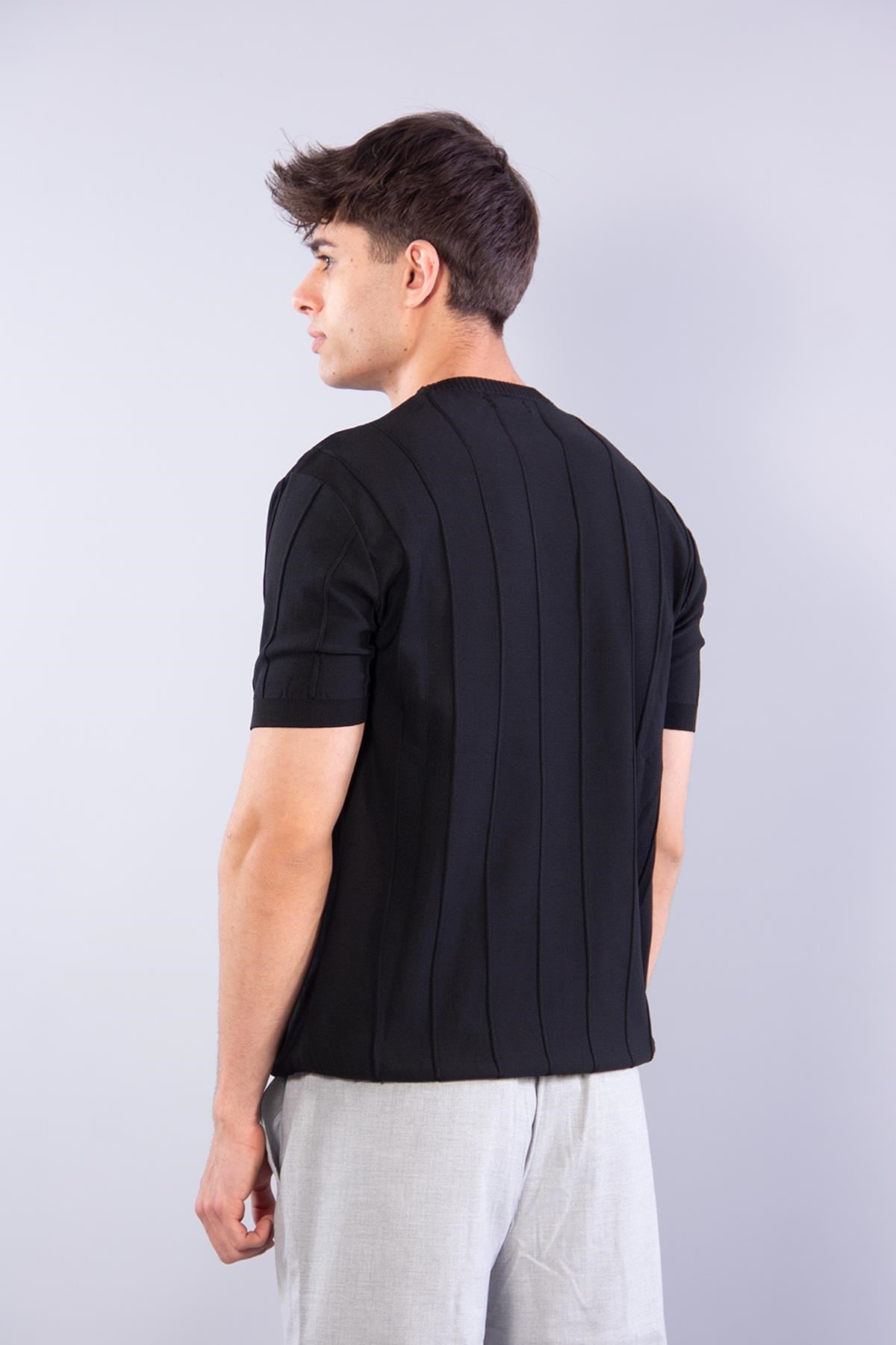 T-shirtmckanzie114 O Yaka Kendinden Fitilli Triko T-shirtkadınerkek
