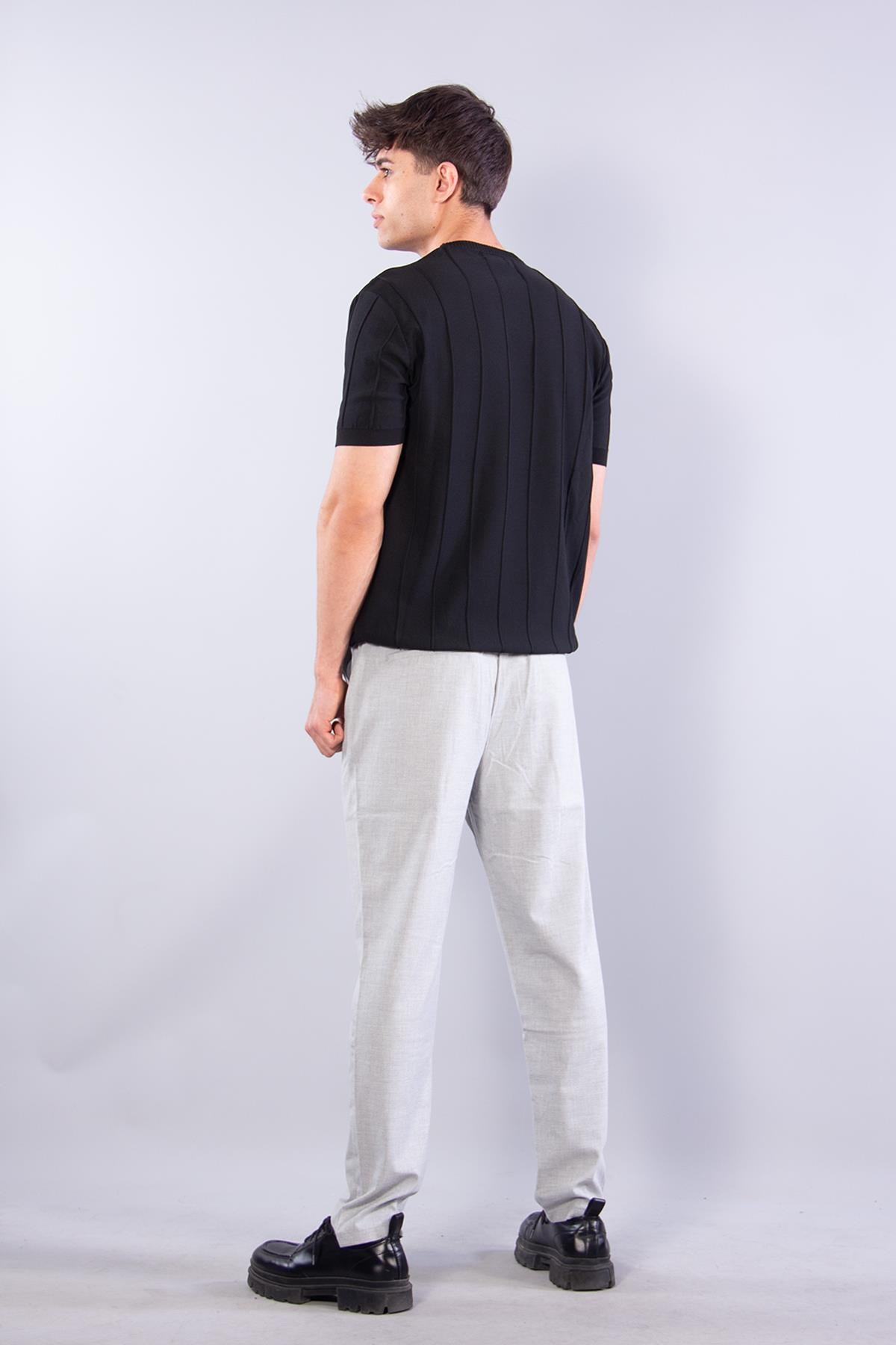 T-shirtmckanzie114 O Yaka Kendinden Fitilli Triko T-shirtkadınerkek