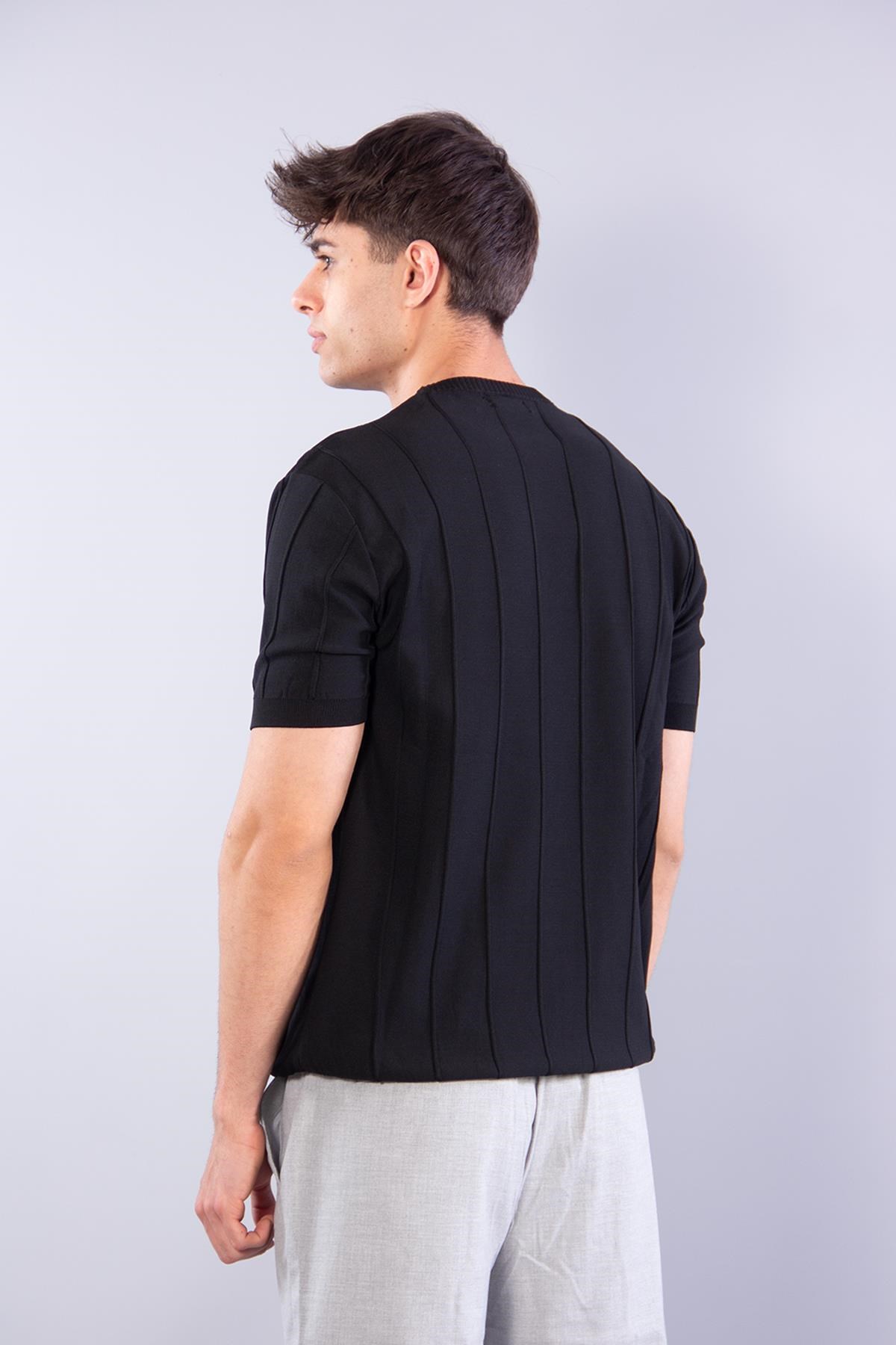 T-shirtmckanzie114 O Yaka Kendinden Fitilli Triko T-shirtkadınerkek