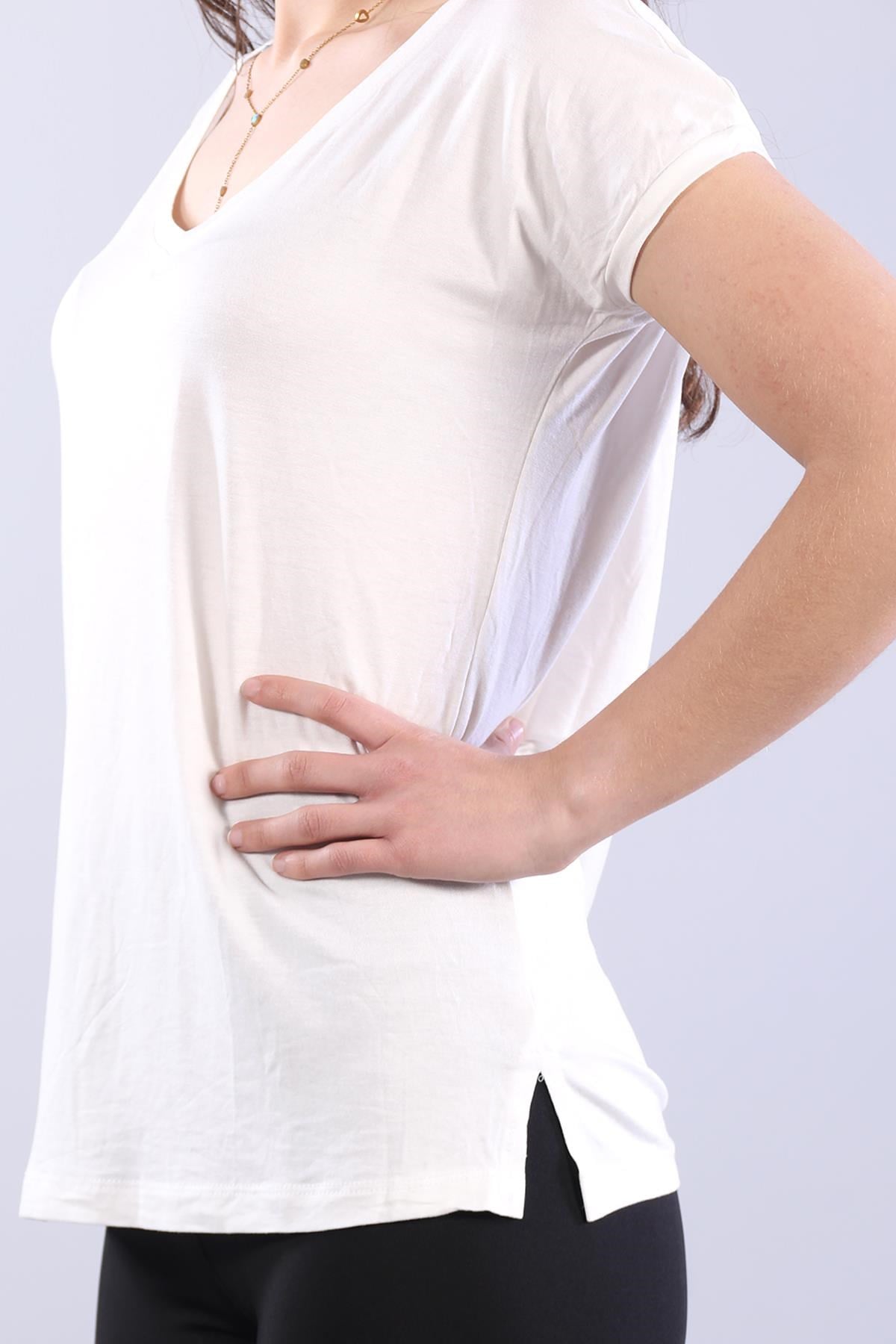 Bodymckanzie2000 V Yaka Yırtmaçlı Bodykadınerkek