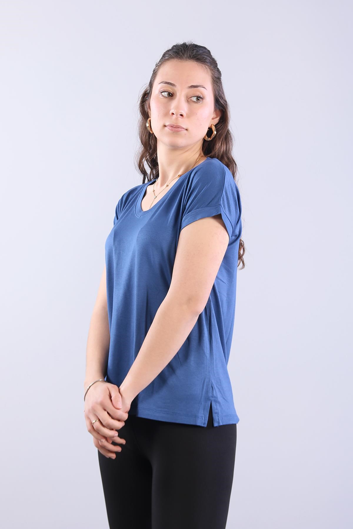 Bodymckanzie2000 V Yaka Yırtmaçlı Bodykadınerkek
