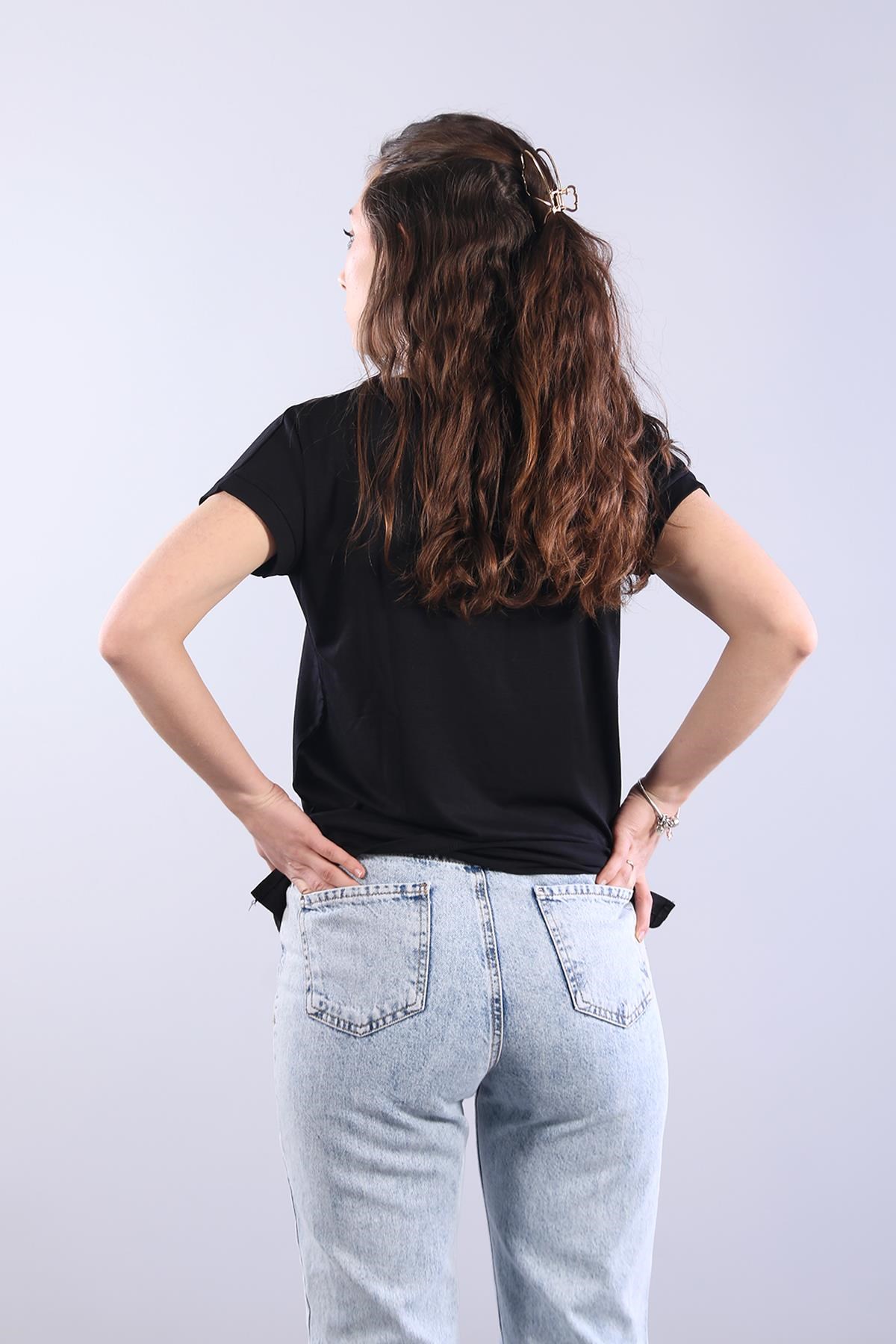 Bodymckanzie2000 V Yaka Yırtmaçlı Bodykadınerkek