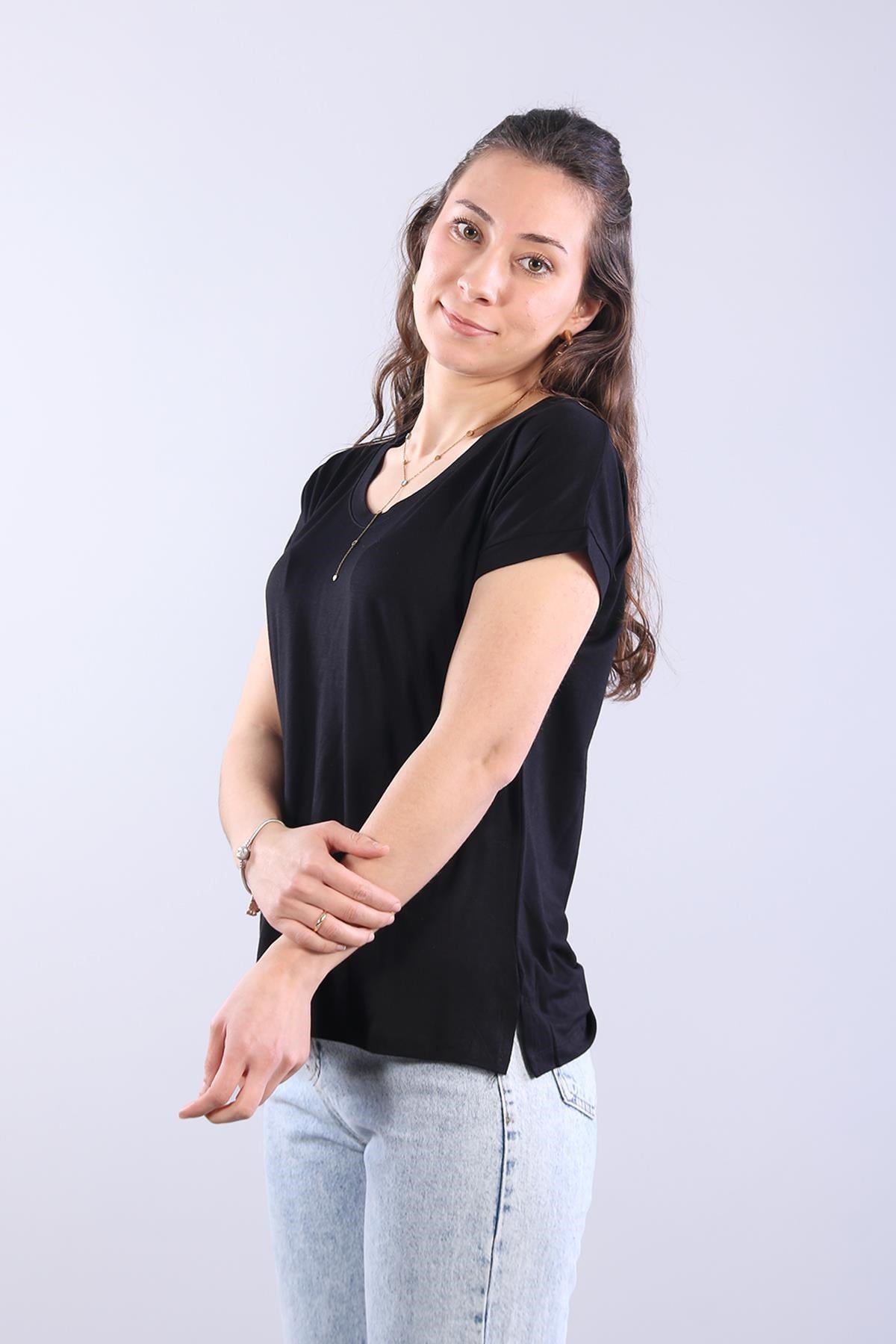 Bodymckanzie2000 V Yaka Yırtmaçlı Bodykadınerkek
