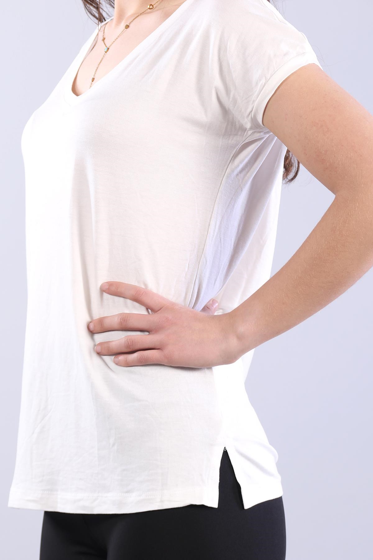 Bodymckanzie2000 V Yaka Yırtmaçlı Bodykadınerkek