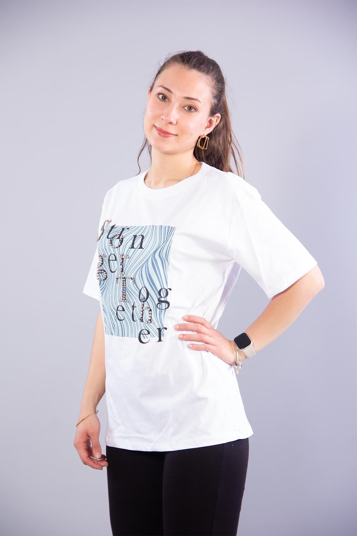 T-shirtmckanzie2003 Stronger Together O Yaka T-shirtkadınerkek