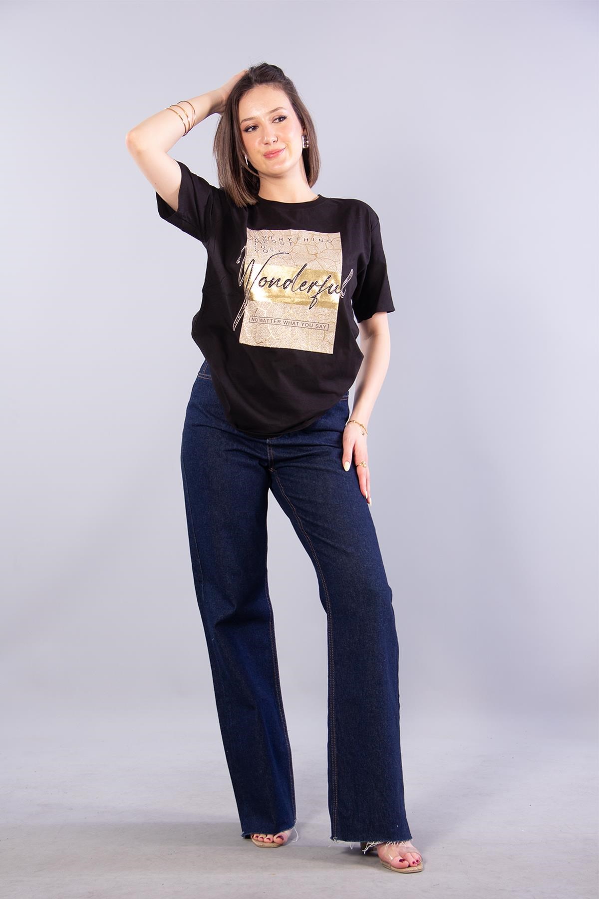 T-shirtmckanzie2004 Wonderful Yaldızlı T-shirtkadınerkek