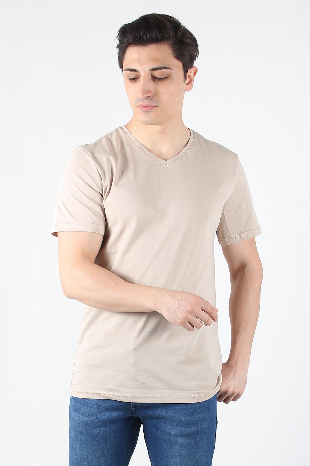 T-shirtmckanzie2021 V Yaka Basic Süprem Regular Fit T-shirtkadınerkek