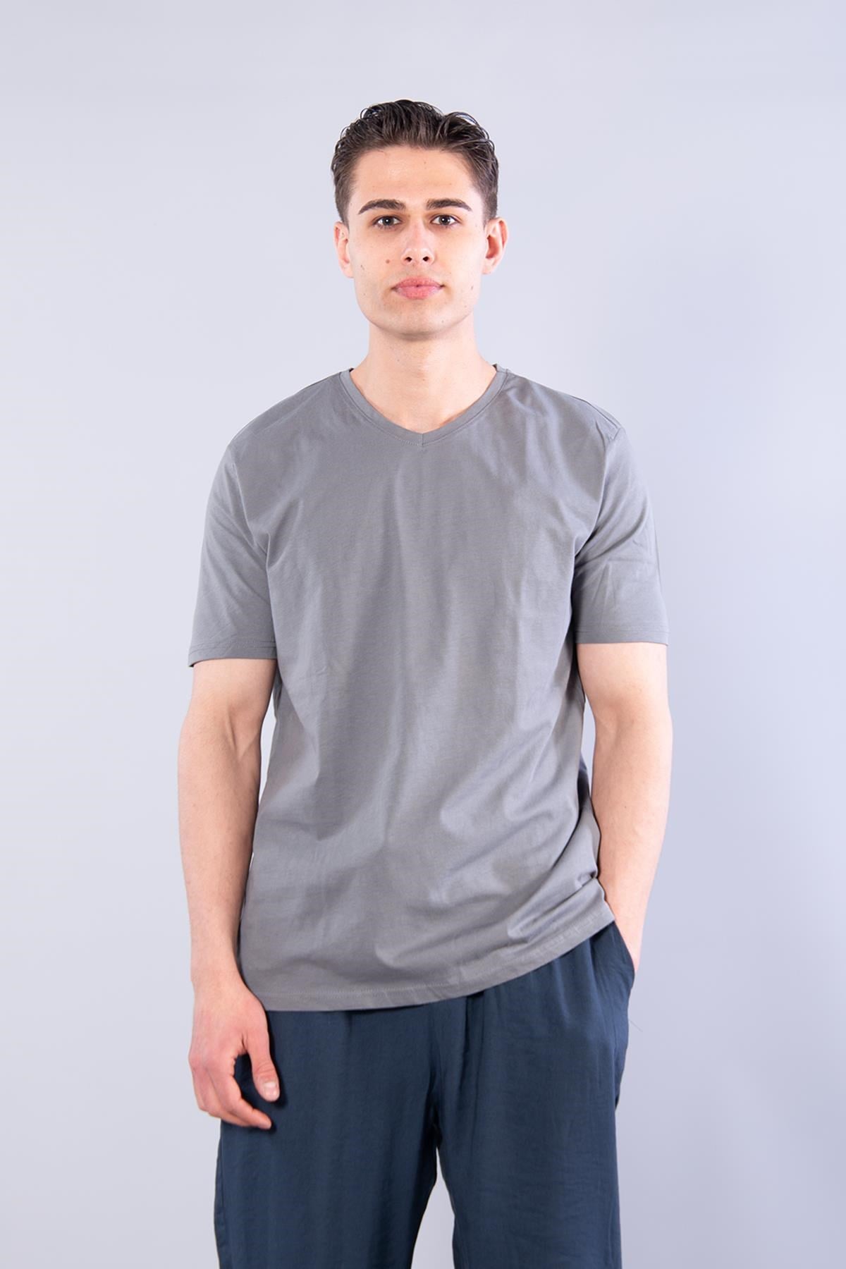 T-shirtmckanzie2021 V Yaka Basic Süprem Regular Fit T-shirtkadınerkek