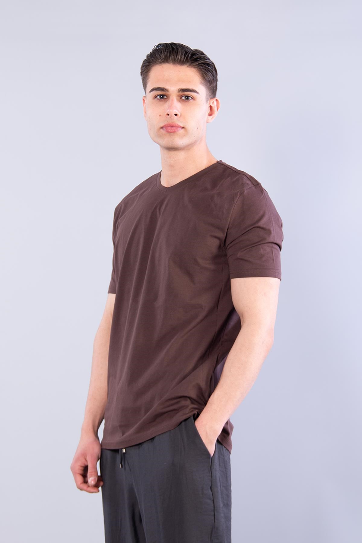 T-shirtmckanzie2021 V Yaka Basic Süprem Regular Fit T-shirtkadınerkek