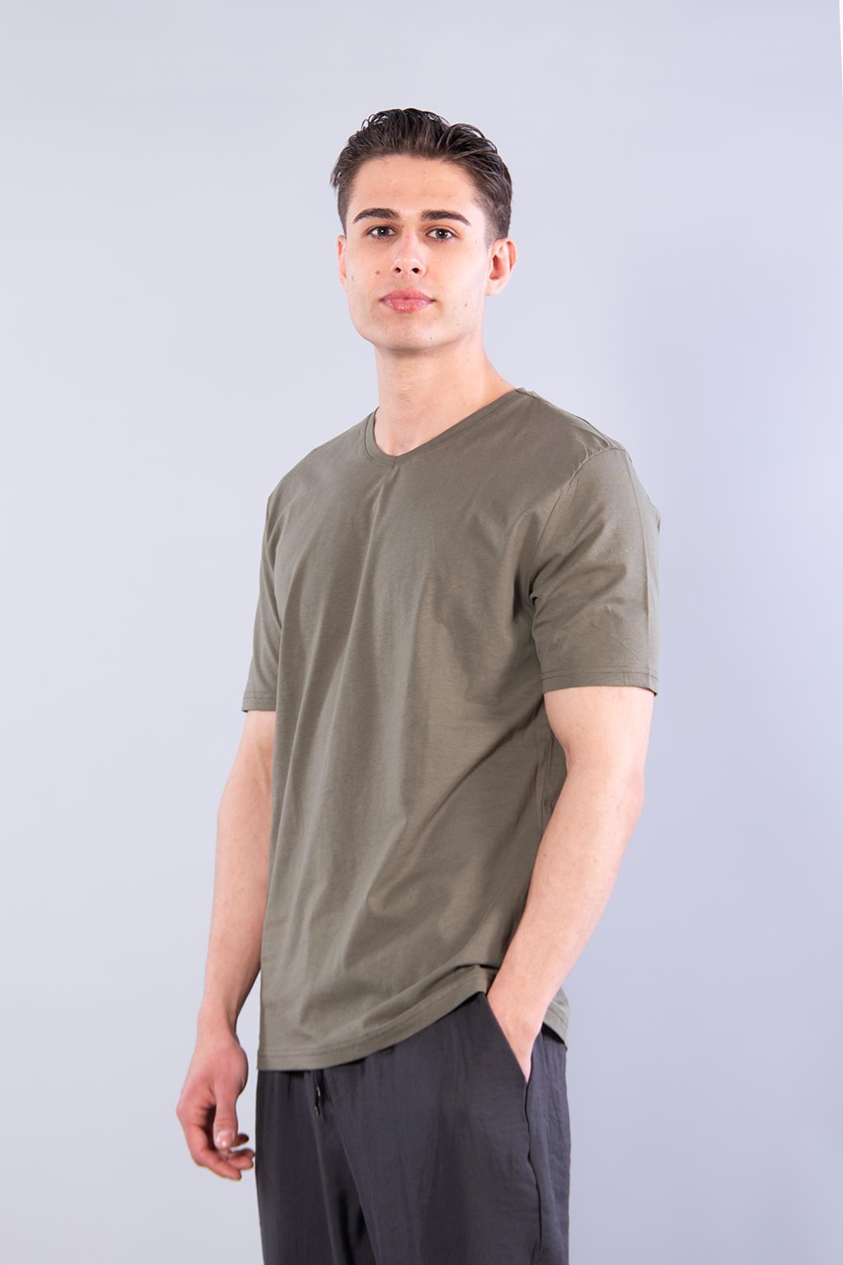 T-shirtmckanzie2021 V Yaka Basic Süprem Regular Fit T-shirtkadınerkek