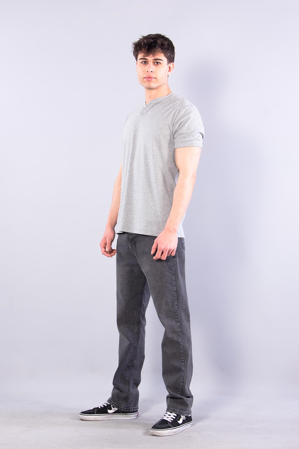 T-shirtmckanzie2122 Hakim Yaka  Modern Fit %100 Pamuk Basic T-shirtkadınerkek