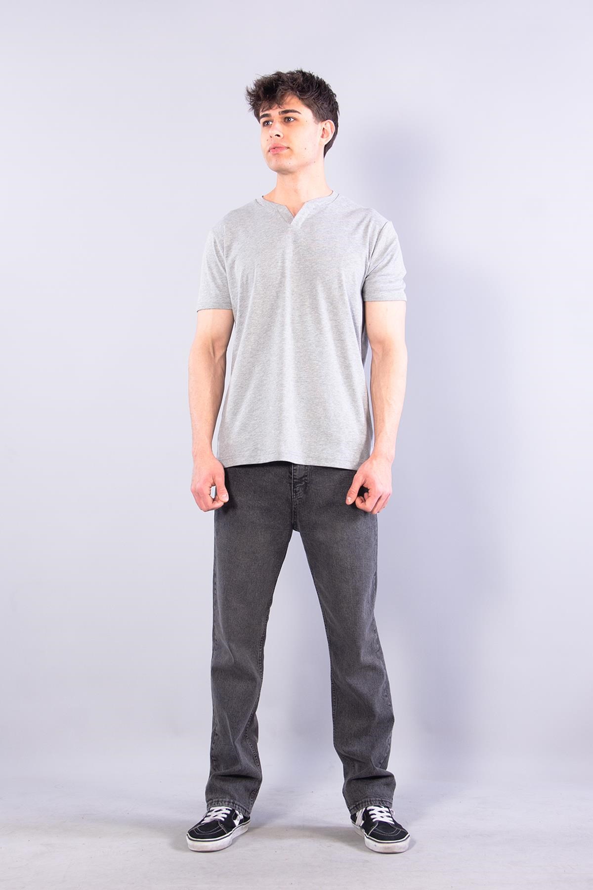 T-shirtmckanzie2122 Hakim Yaka  Modern Fit %100 Pamuk Basic T-shirtkadınerkek