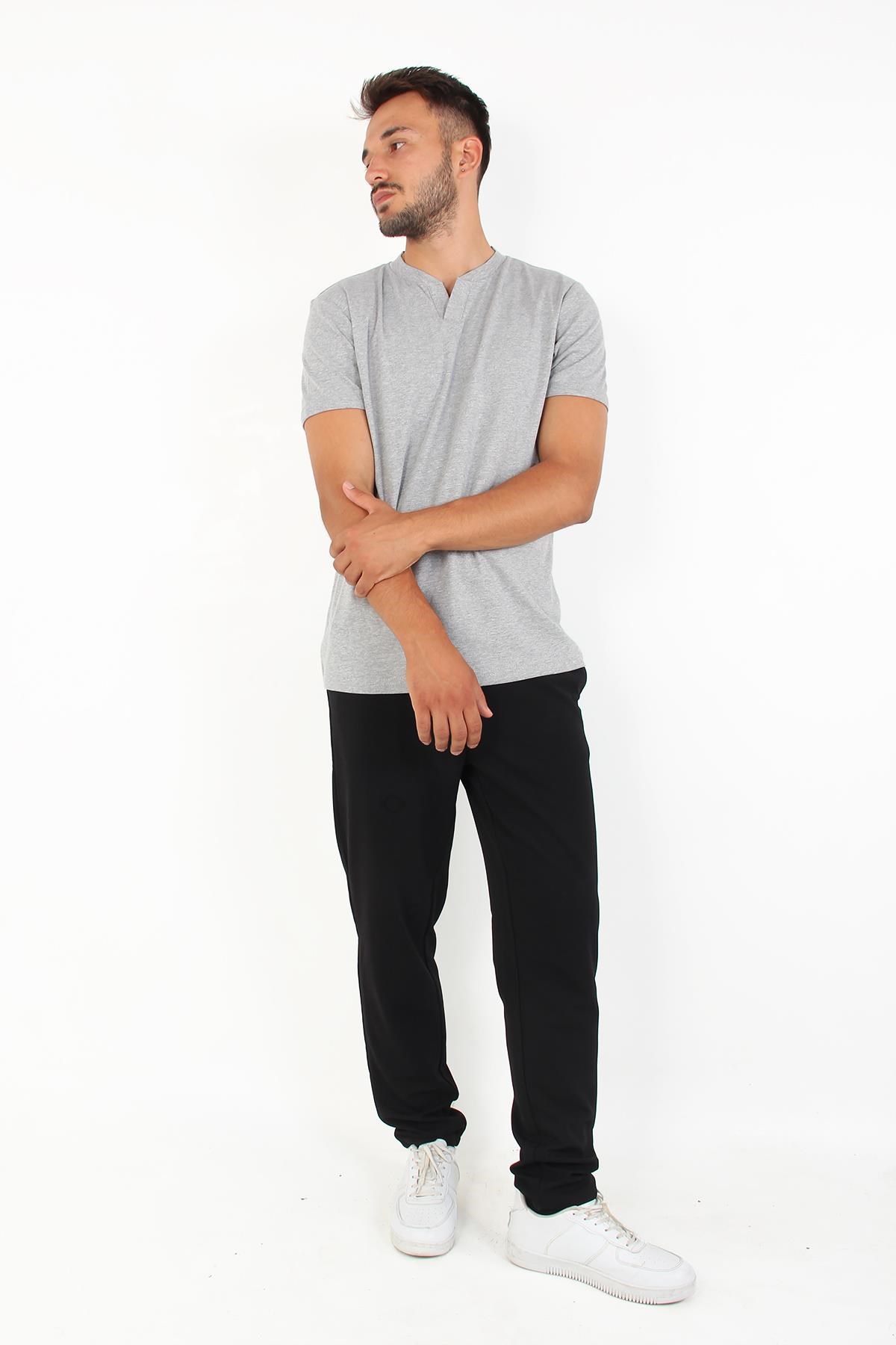 T-shirtmckanzie2122 Hakim Yaka  Modern Fit %100 Pamuk Basic T-shirtkadınerkek