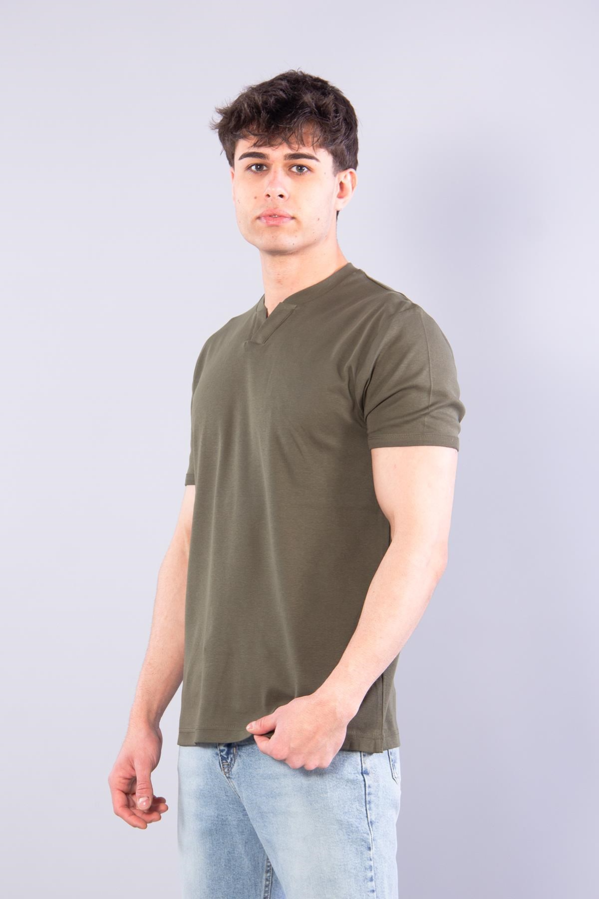 T-shirtmckanzie2122  Hakim Yaka  Modern Fit %100 Pamuk Basic T-shirtkadınerkek