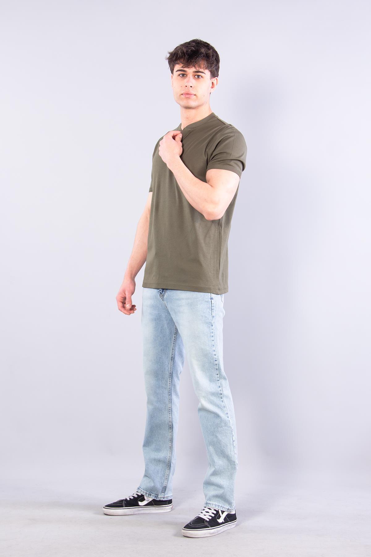 T-shirtmckanzie2122  Hakim Yaka  Modern Fit %100 Pamuk Basic T-shirtkadınerkek
