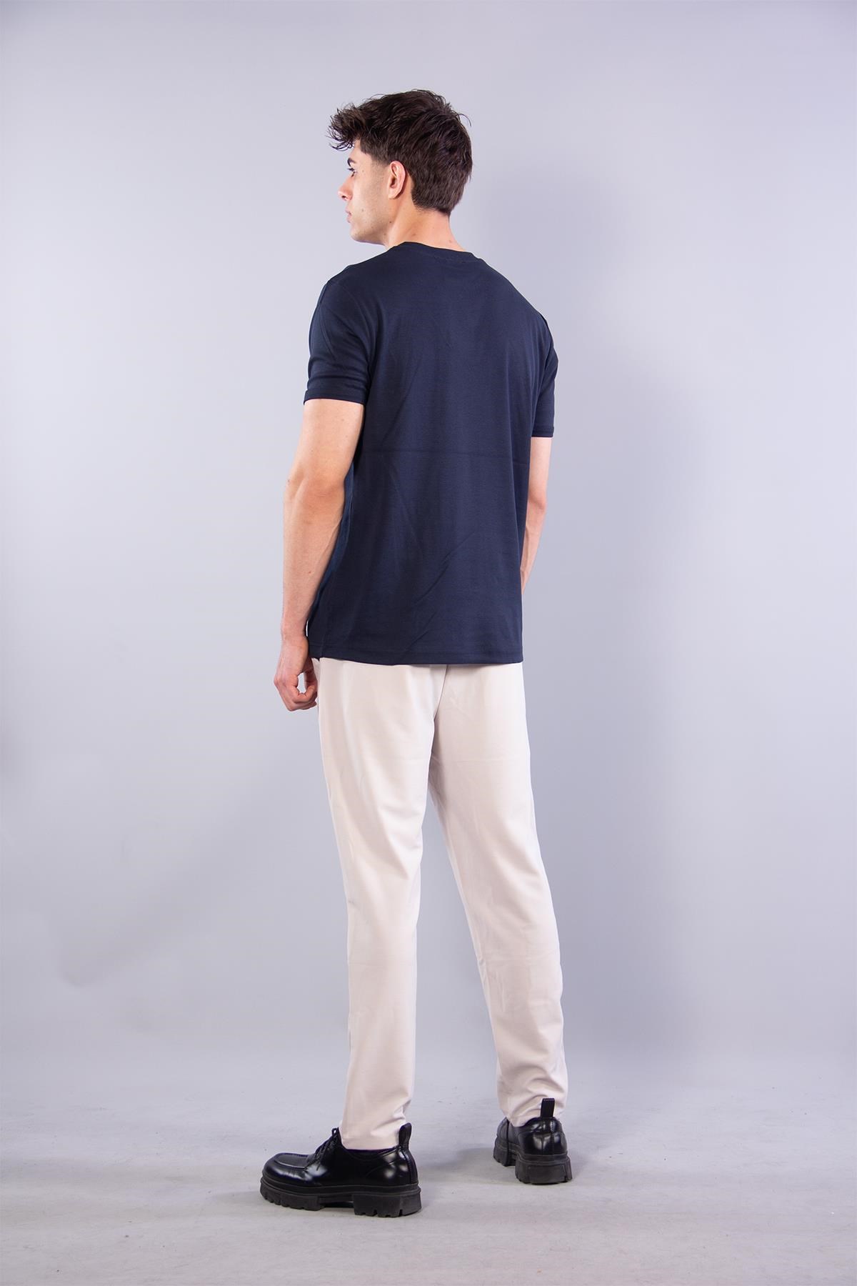 T-shirtmckanzie2122 Hakim Yaka  Modern Fit %100 Pamuk Basic T-shirtkadınerkek