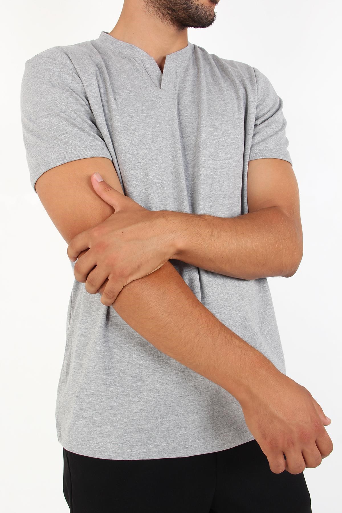 T-shirtmckanzie2122 Hakim Yaka  Modern Fit %100 Pamuk Basic T-shirtkadınerkek