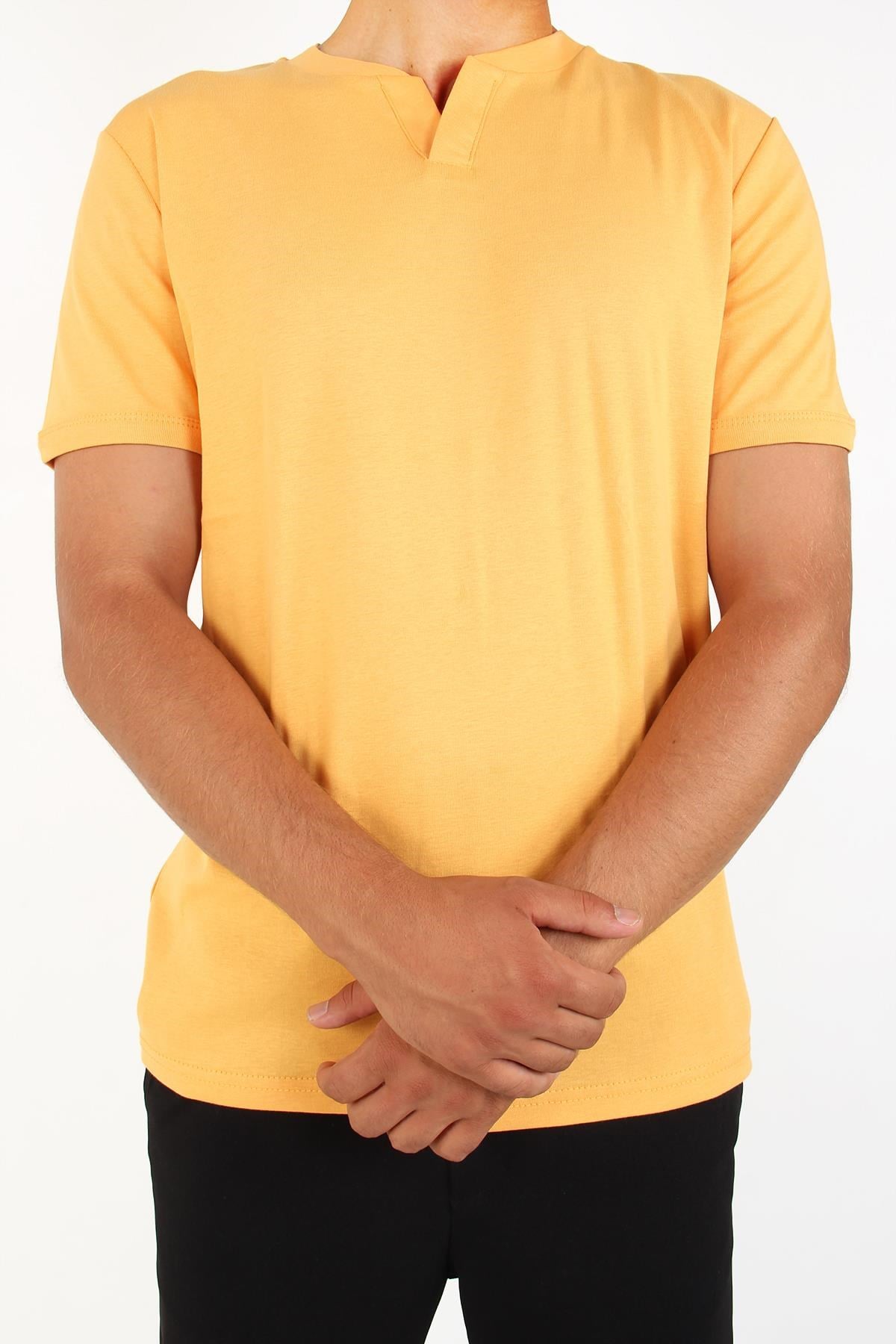T-shirtmckanzie2122 Hakim Yaka  Modern Fit %100 Pamuk Basic T-shirtkadınerkek