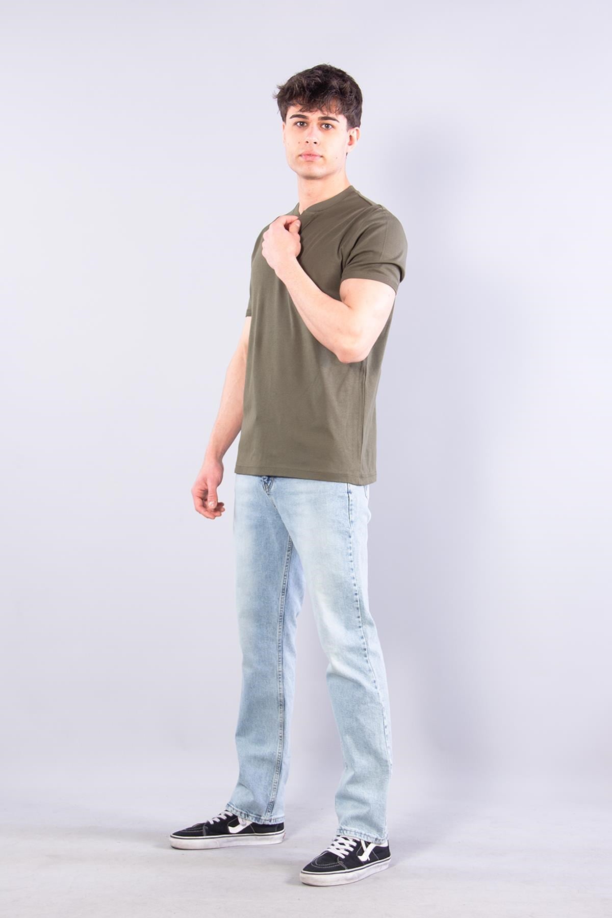 T-shirtmckanzie2122  Hakim Yaka  Modern Fit %100 Pamuk Basic T-shirtkadınerkek