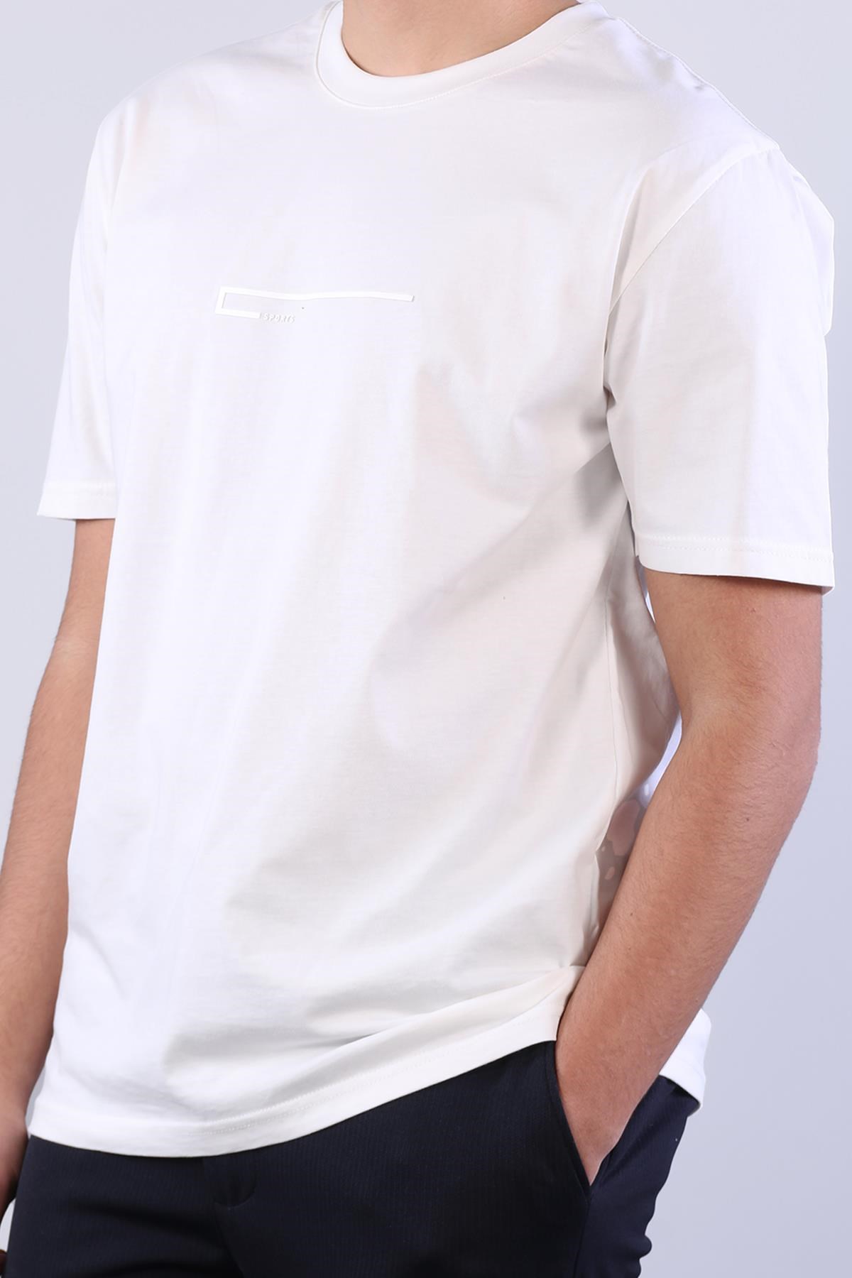 T-shirtmckanzie2271 Baskı 1 O yaka 24*1 Süprem Oversize T-shirtkadınerkek