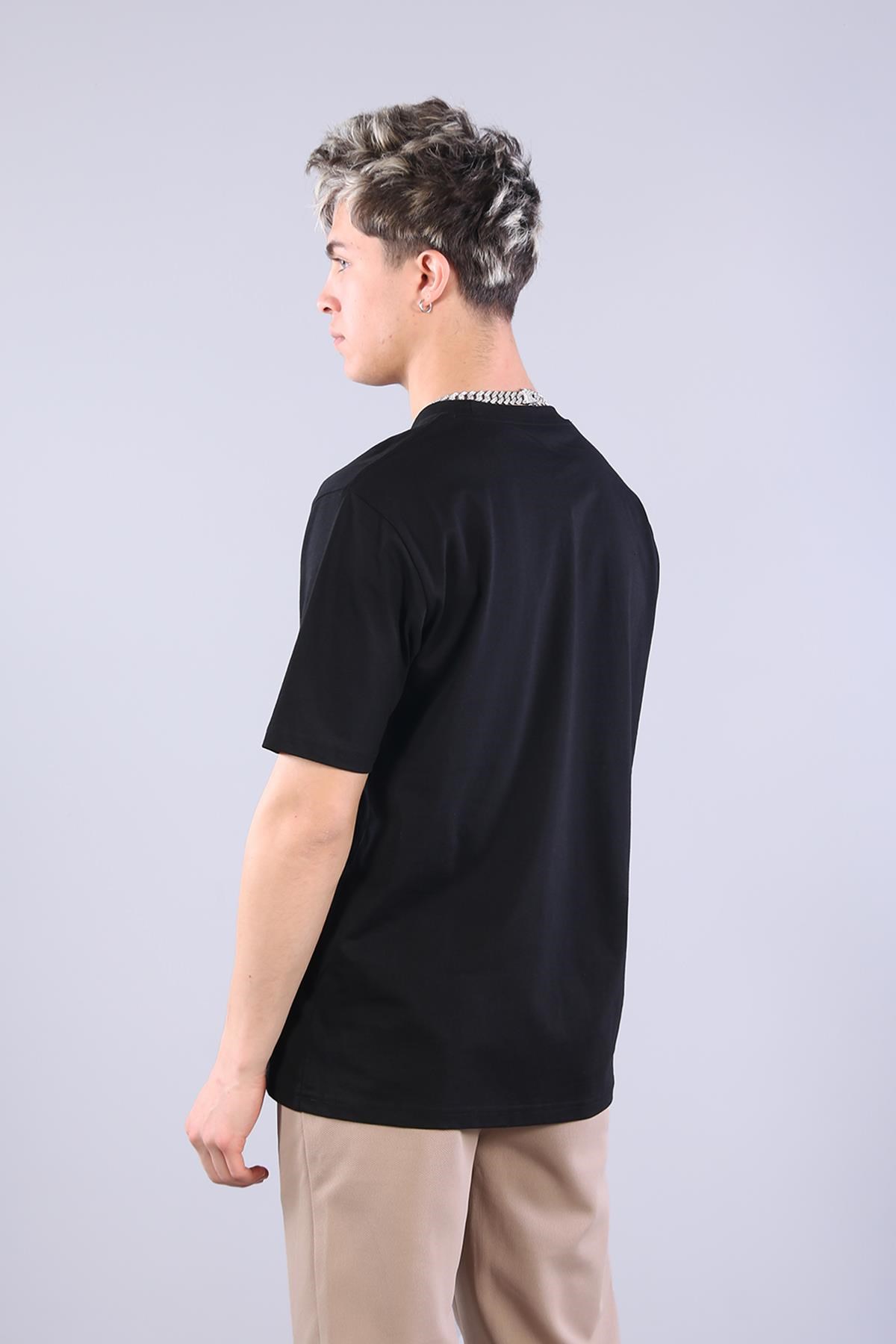 T-shirtmckanzie2271 Baskı 1 O yaka 24*1 Süprem Oversize T-shirtkadınerkek